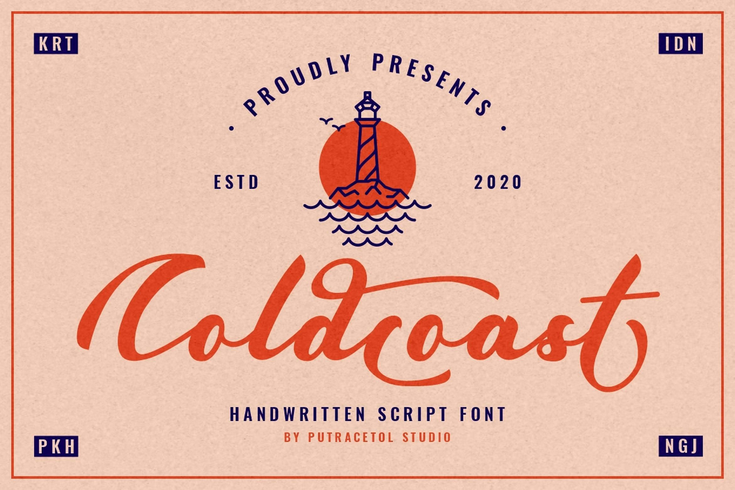 Coldcoast مدرن دست نویس