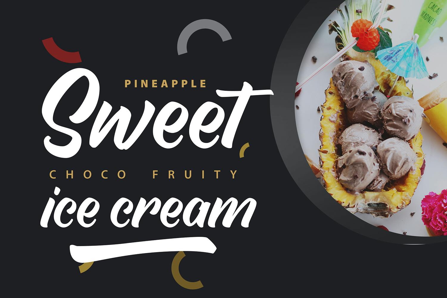 فونت اسکریپت حروف Delightin Foody Brush