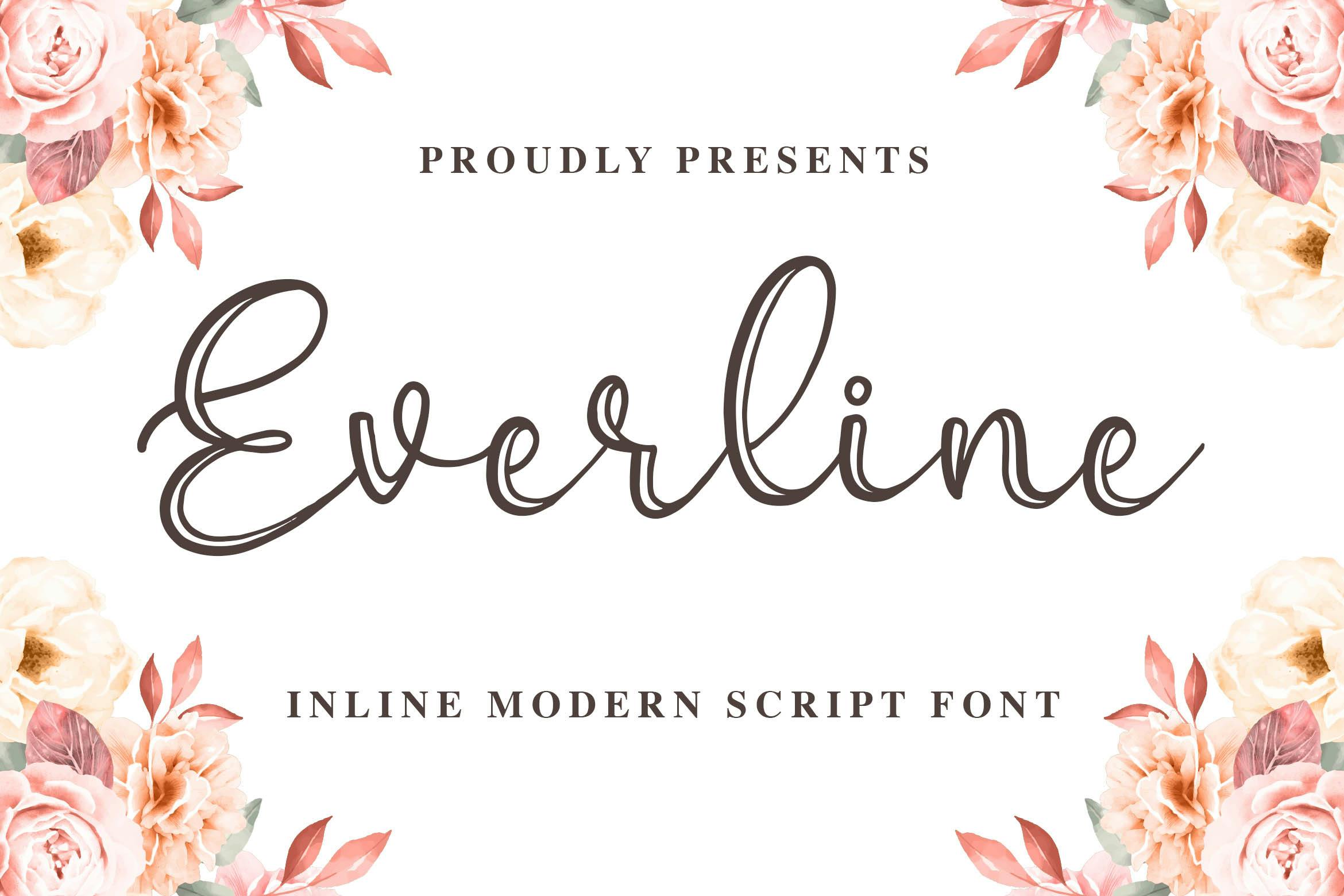 Everline یک خوشنویسی مدرن