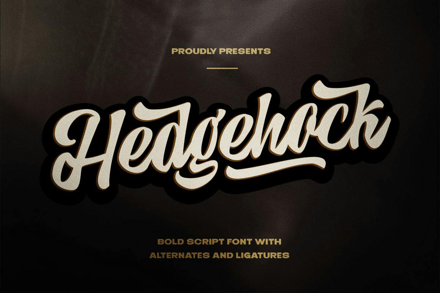 فونت لوگوی اسکریپت پررنگ Hedgehock