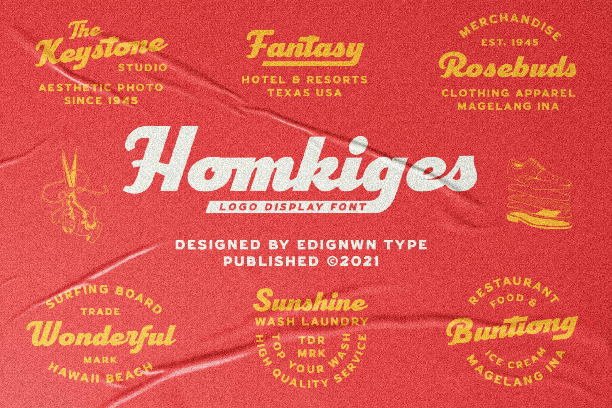 فونت نمایش لوگو Homkiges