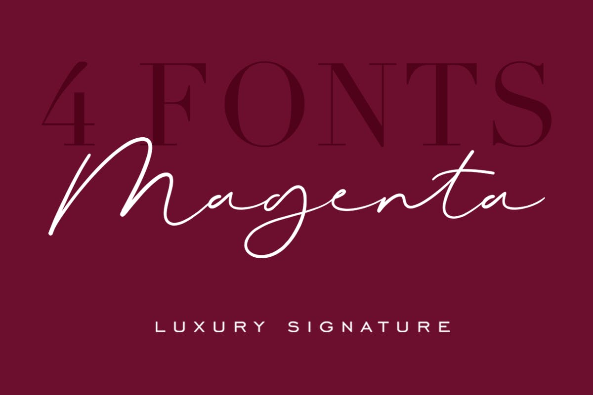 فونت اسکریپت لوکس Magenta Duo