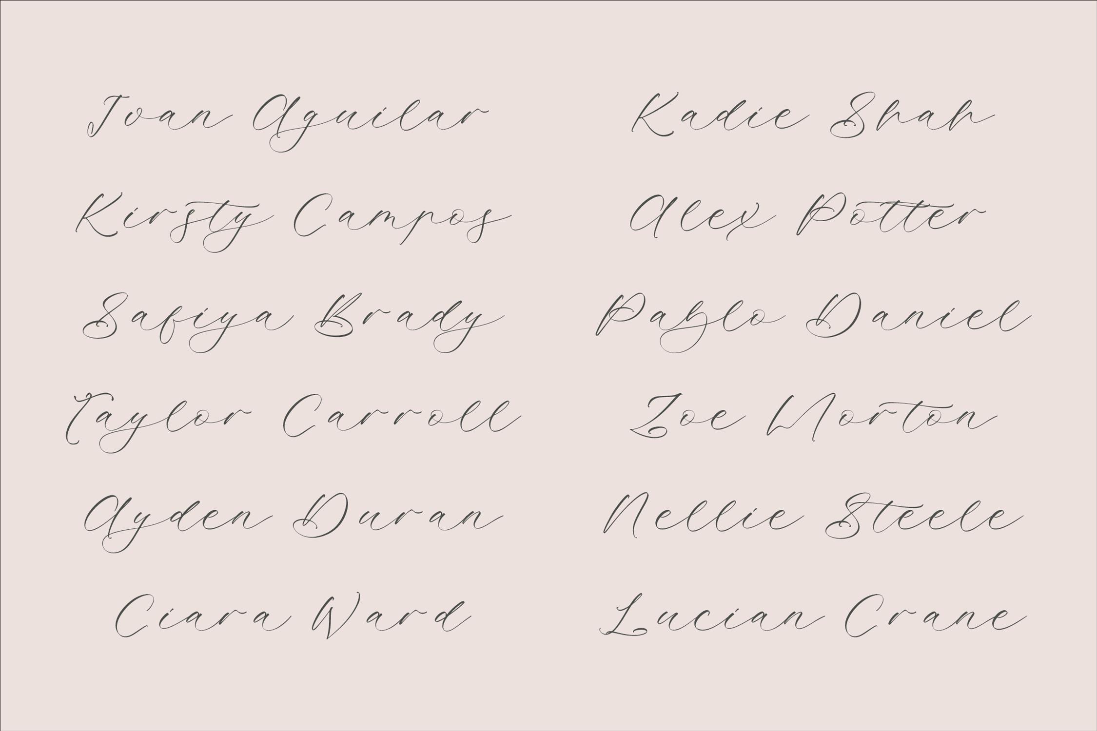 Montelia Hublot A Luxury Script Font