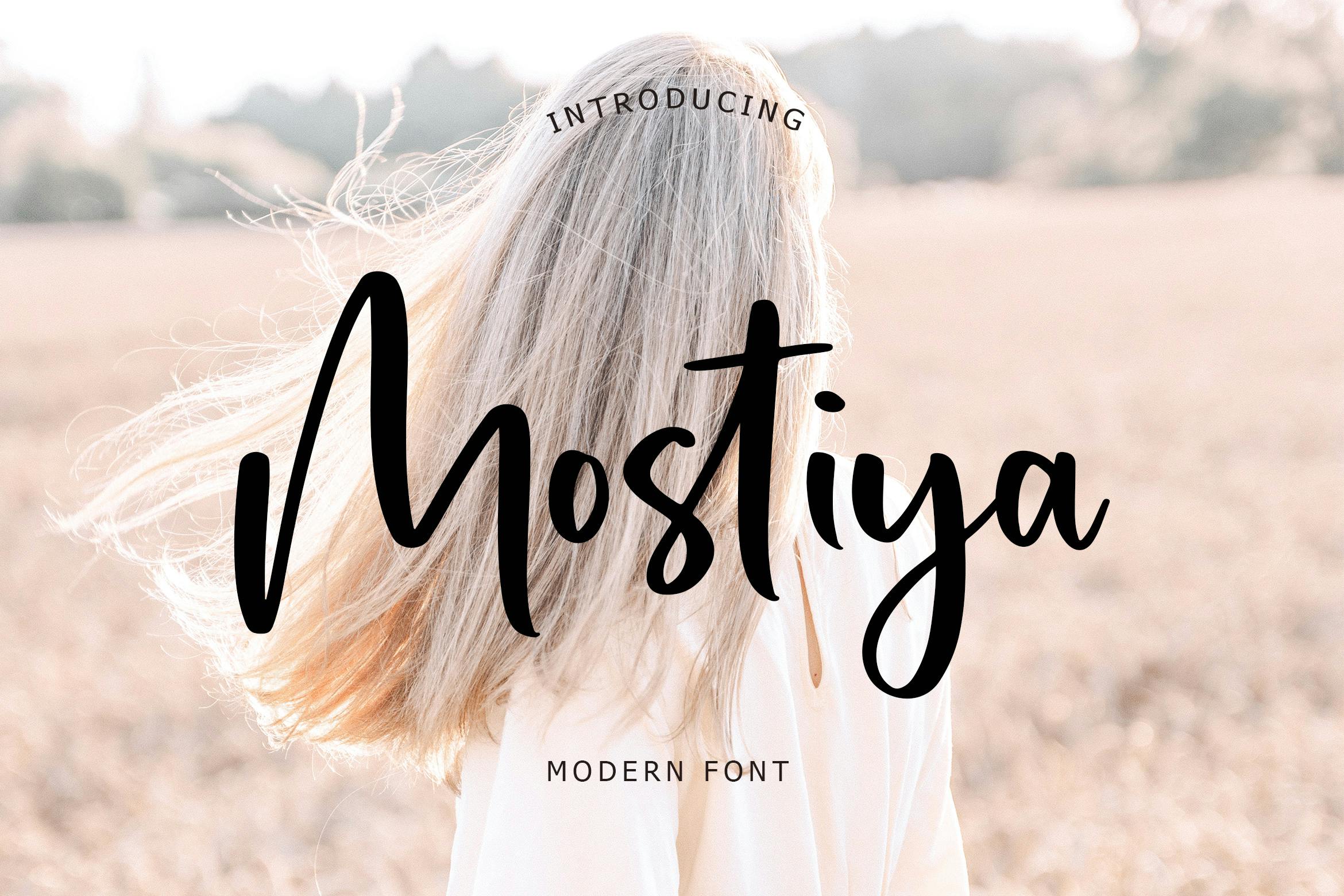 فونت مدرن Mostiya