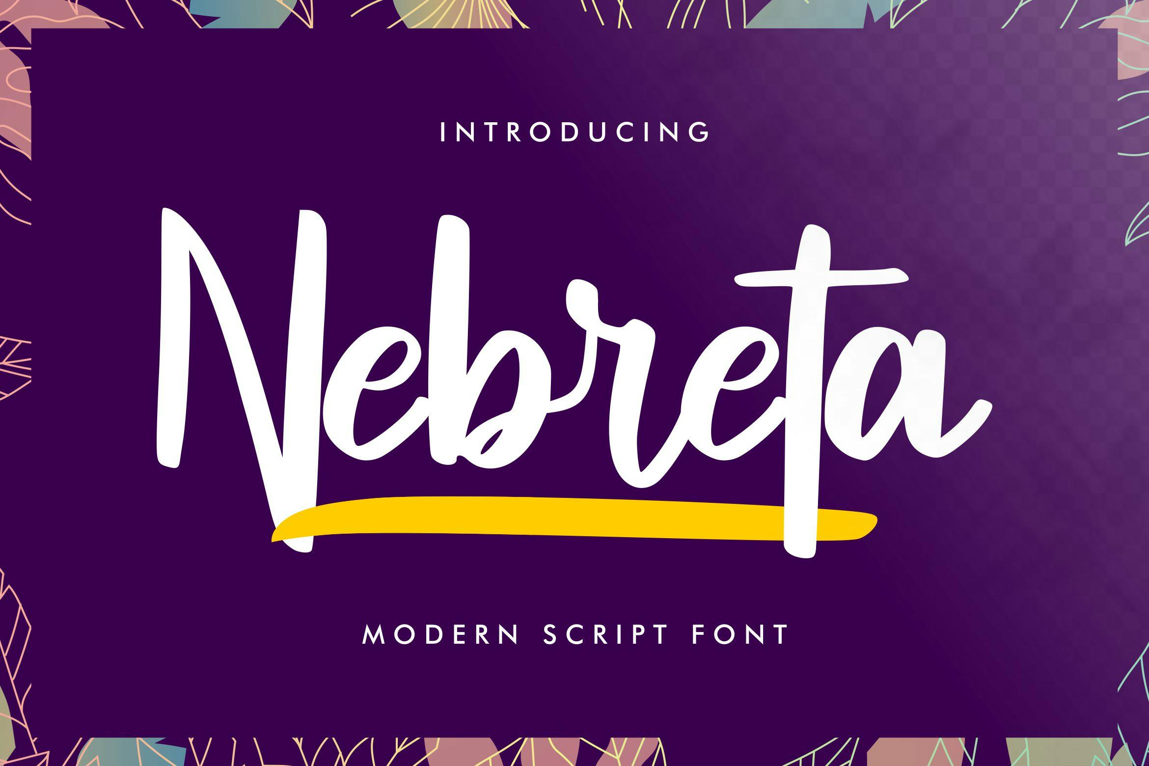 قلم اسکریپت مدرن Nebreta