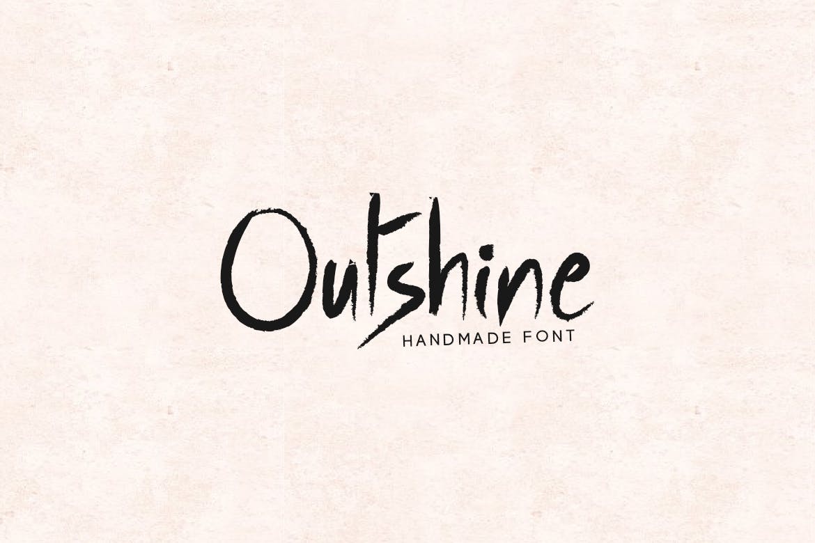 فونت دست نویس لوکس Outshine