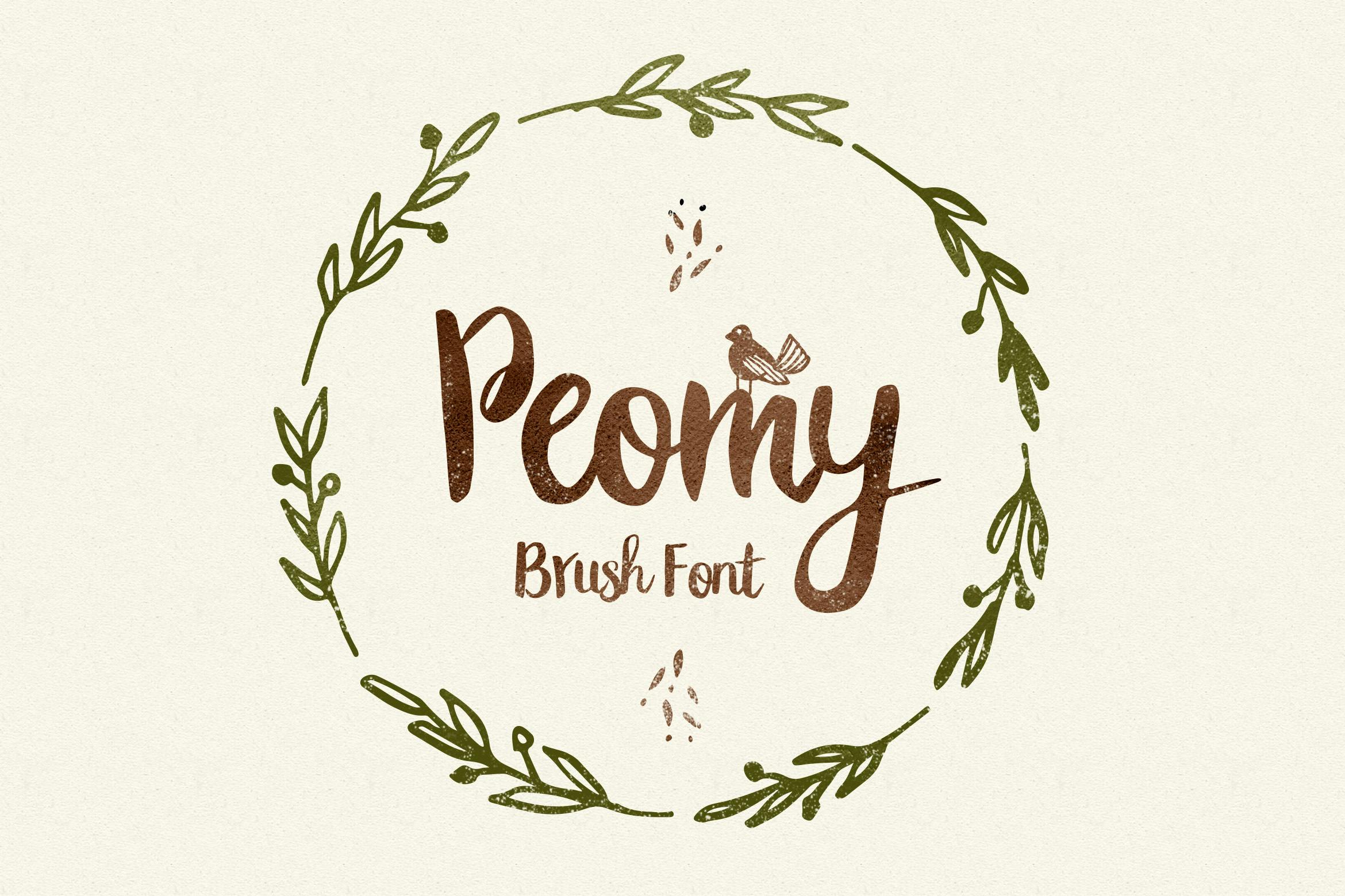 آرم های تصاویر فونت توسعه یافته Peomy