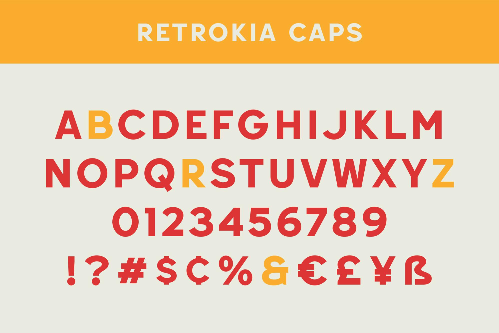 فونت نمایش Retrokia