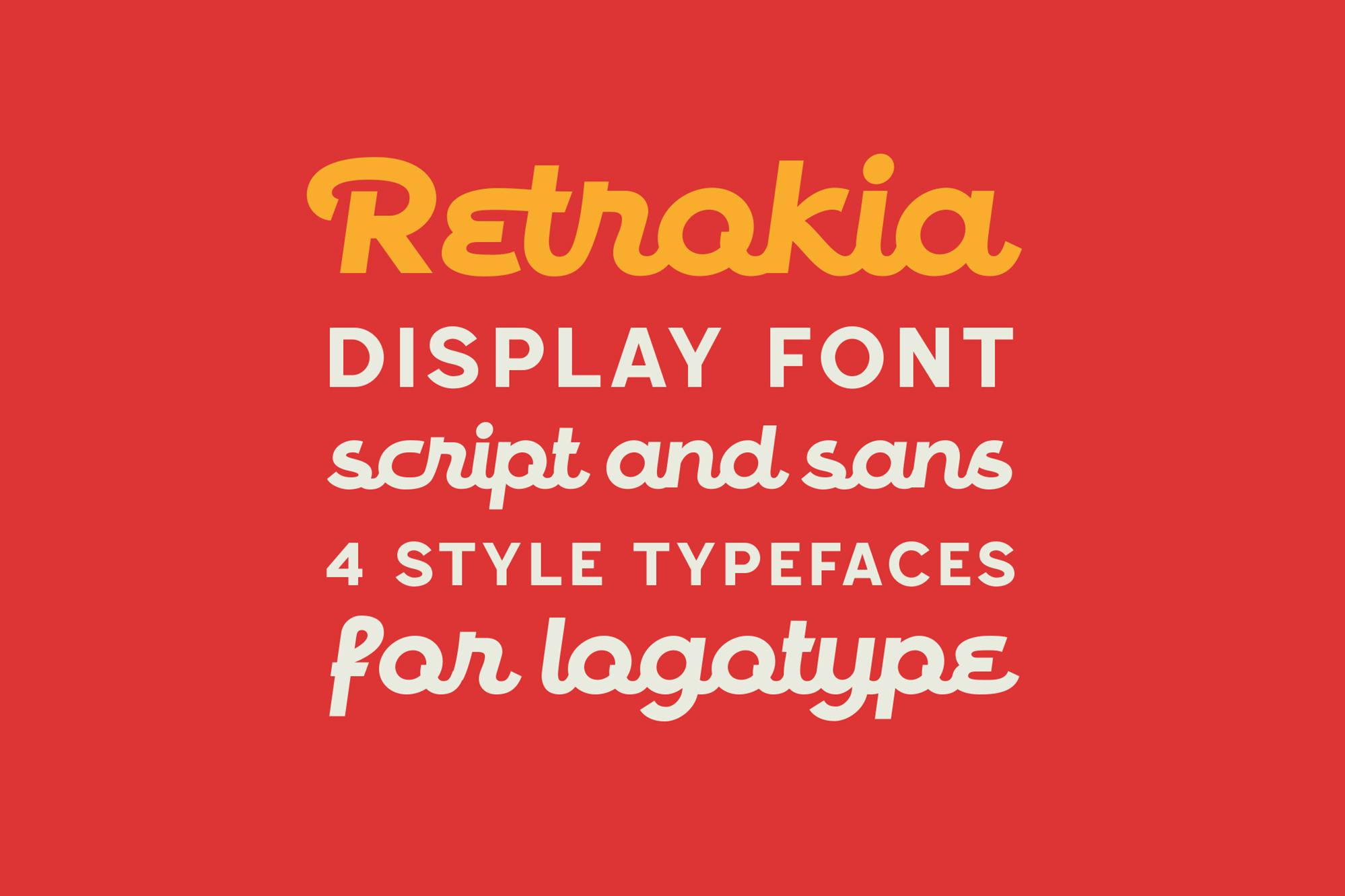 فونت نمایش Retrokia