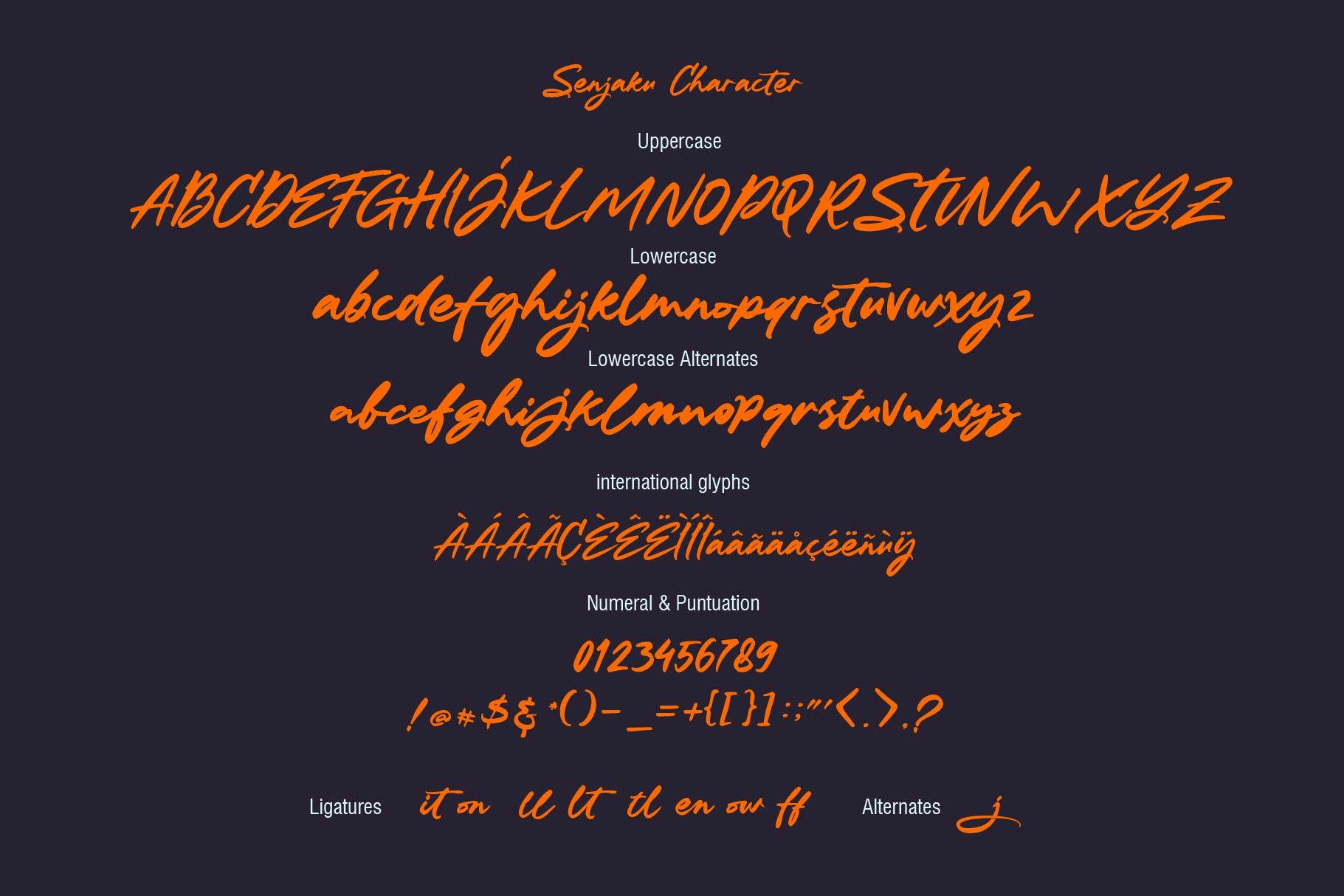 SENJAKU Handlettered