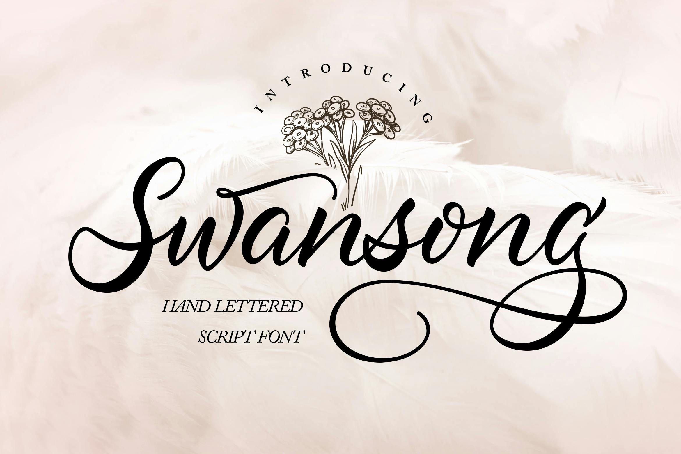 Swansong Handlettered Script Font