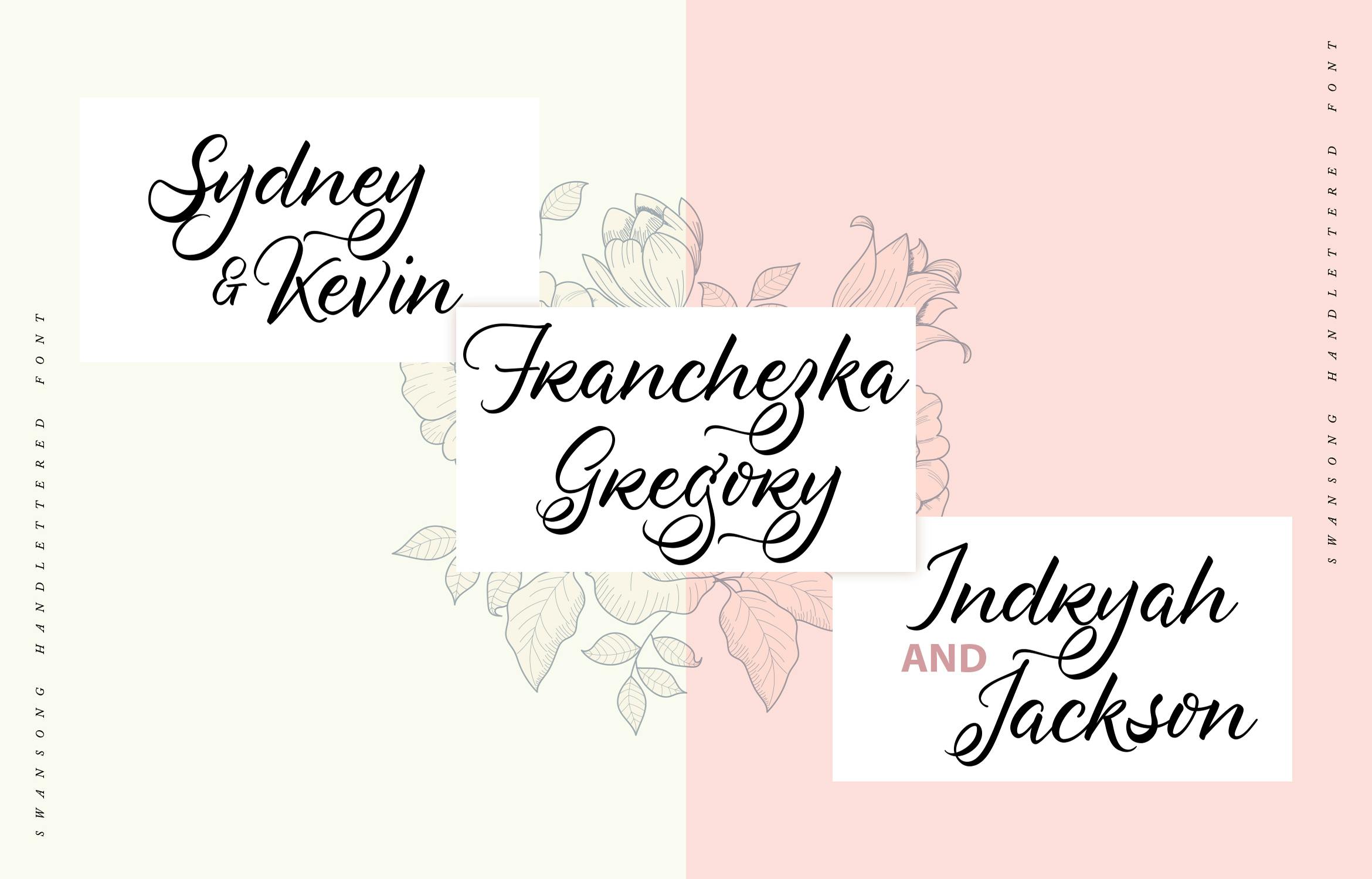 Swansong Handlettered Script Font
