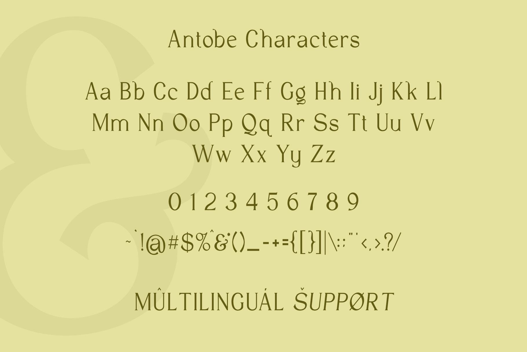 Antobe Modern Serif