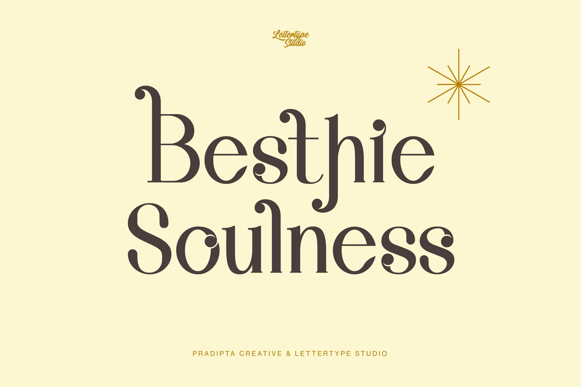 Besthie Soulness یک قلم سریف لوکس