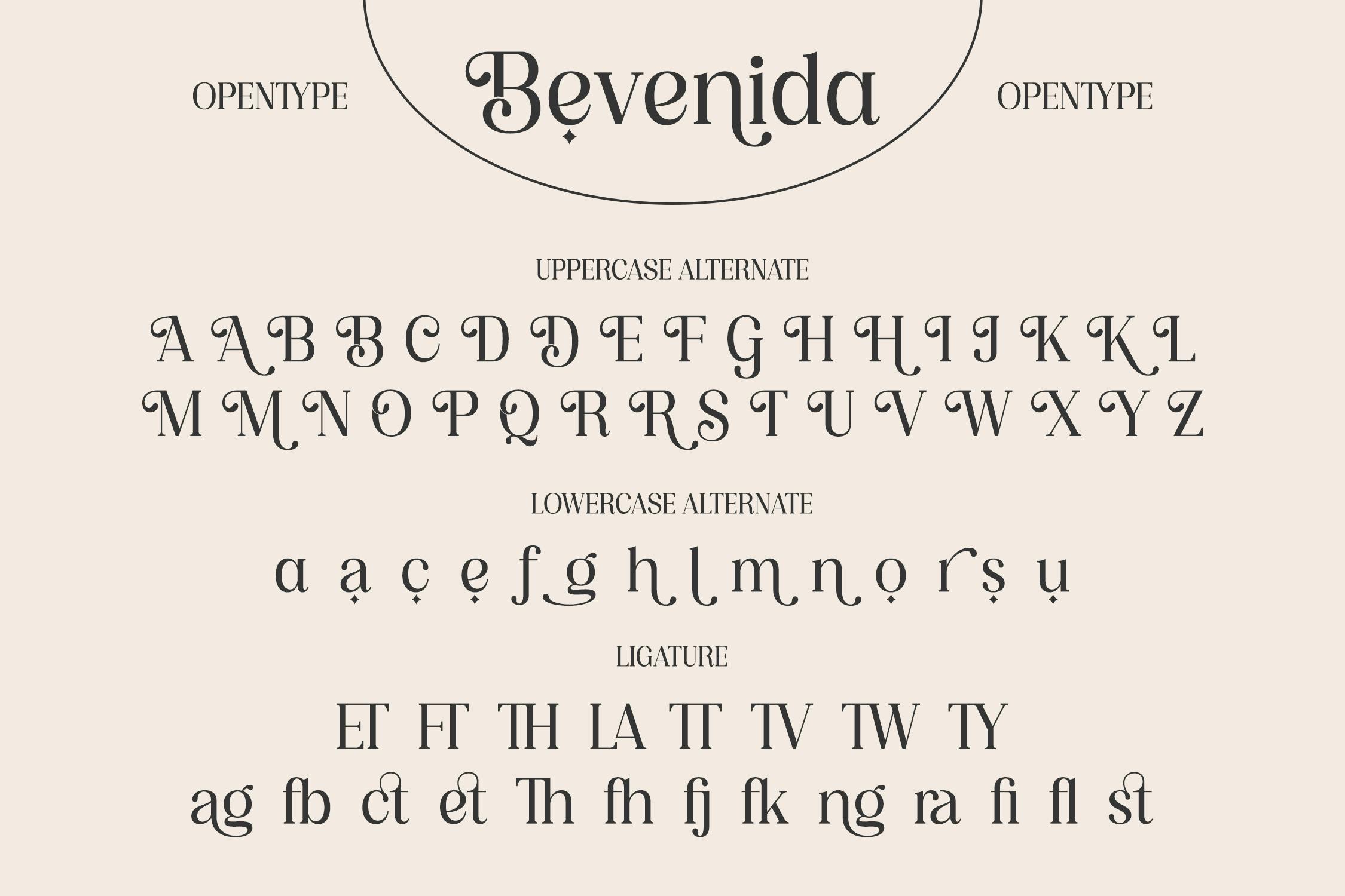 Bevenida یک سریف مدرن شیک