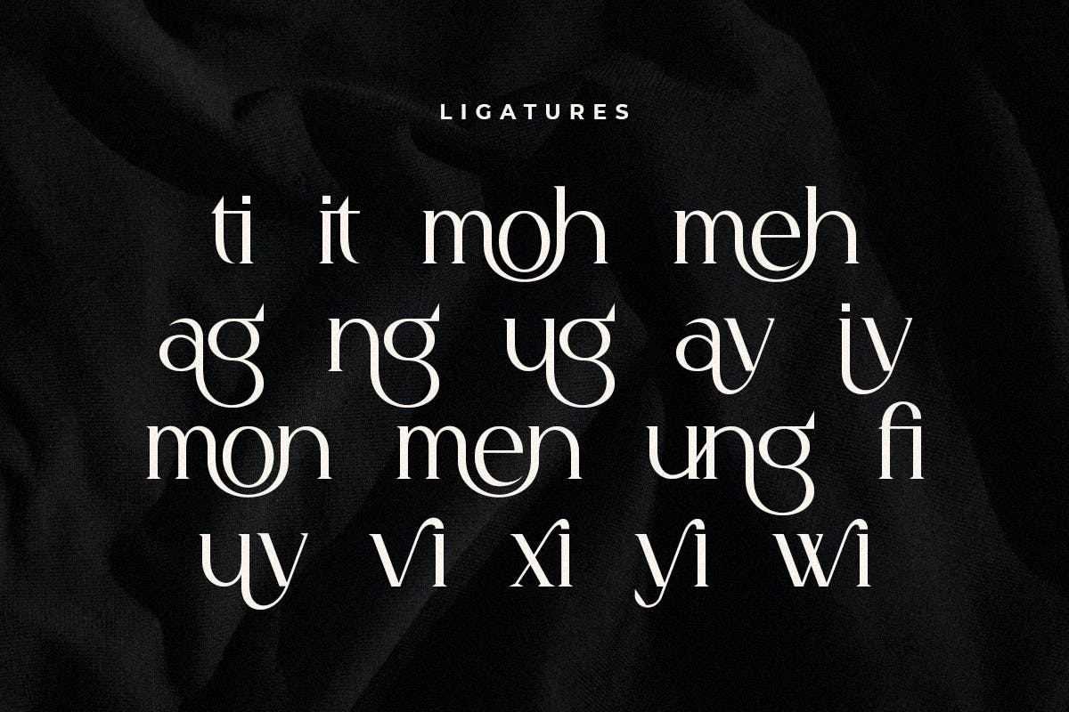 Dangmen Luxury Ligature Serif