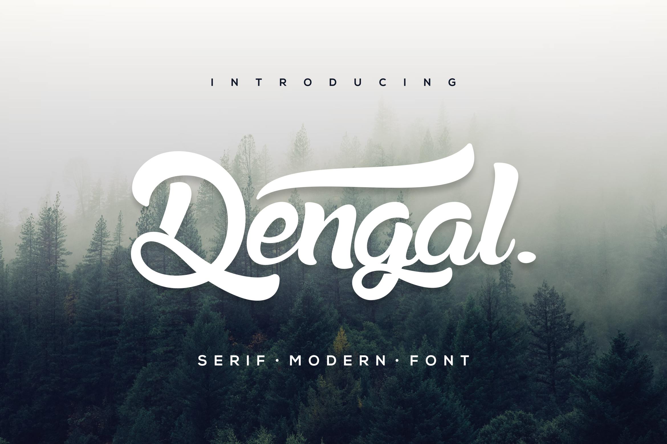 فونت مدرن Dengal