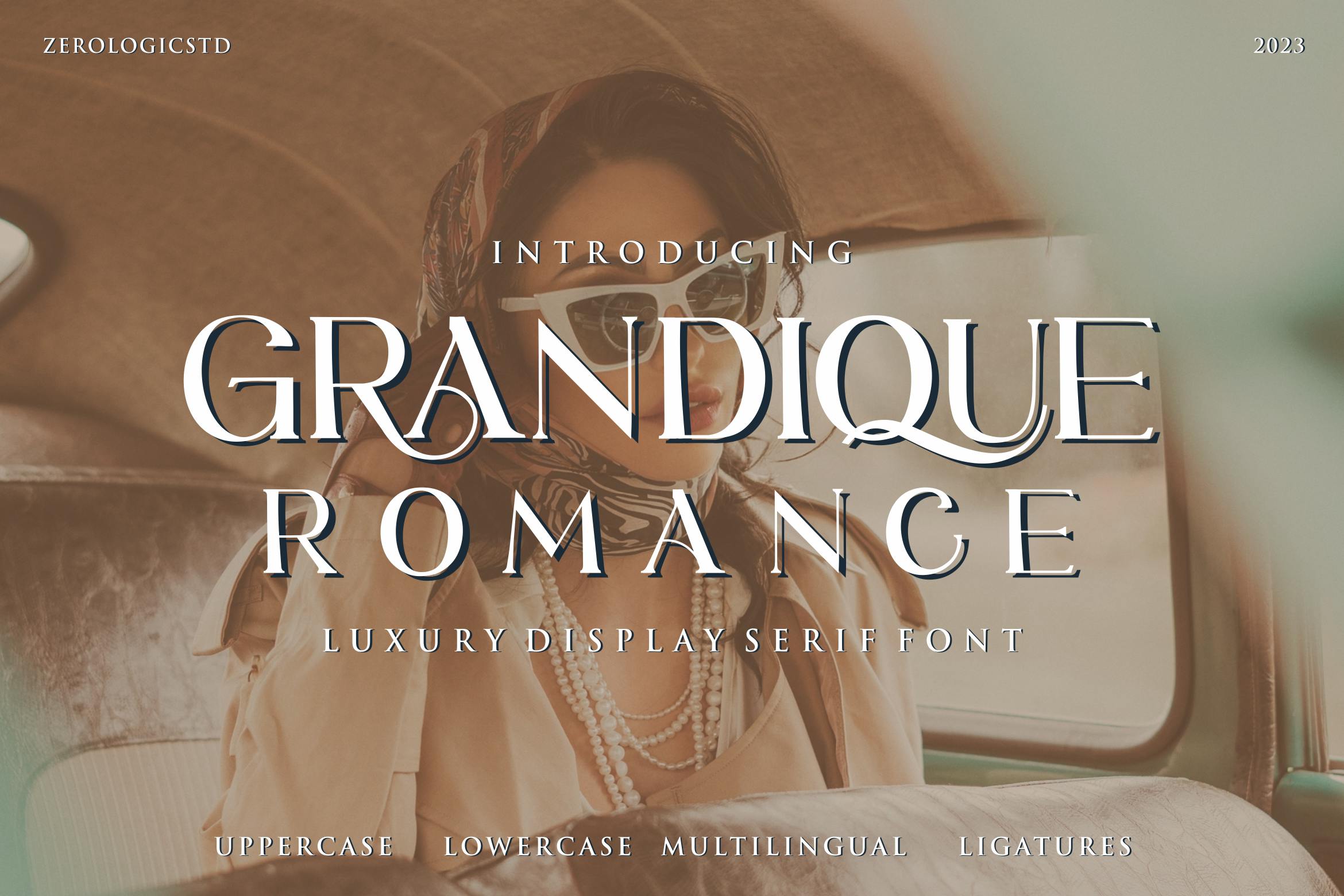 فونت نمایش لوکس Grandique Romance