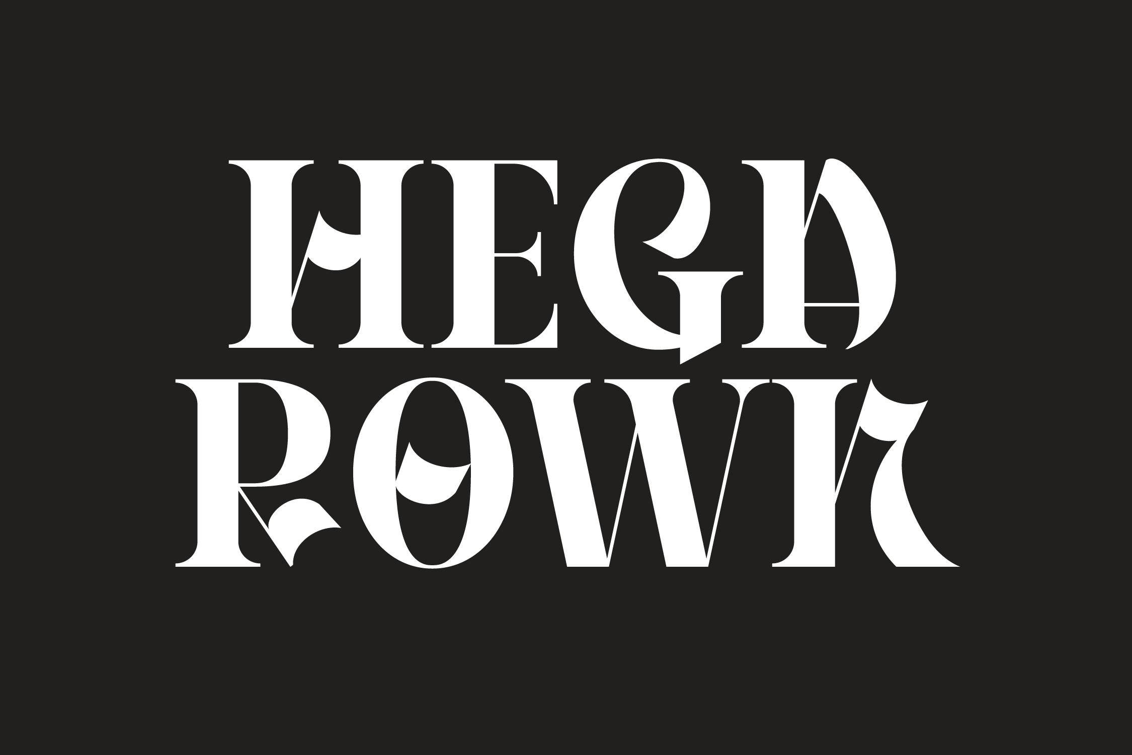 فونت لوگوی زیبای Hegarown
