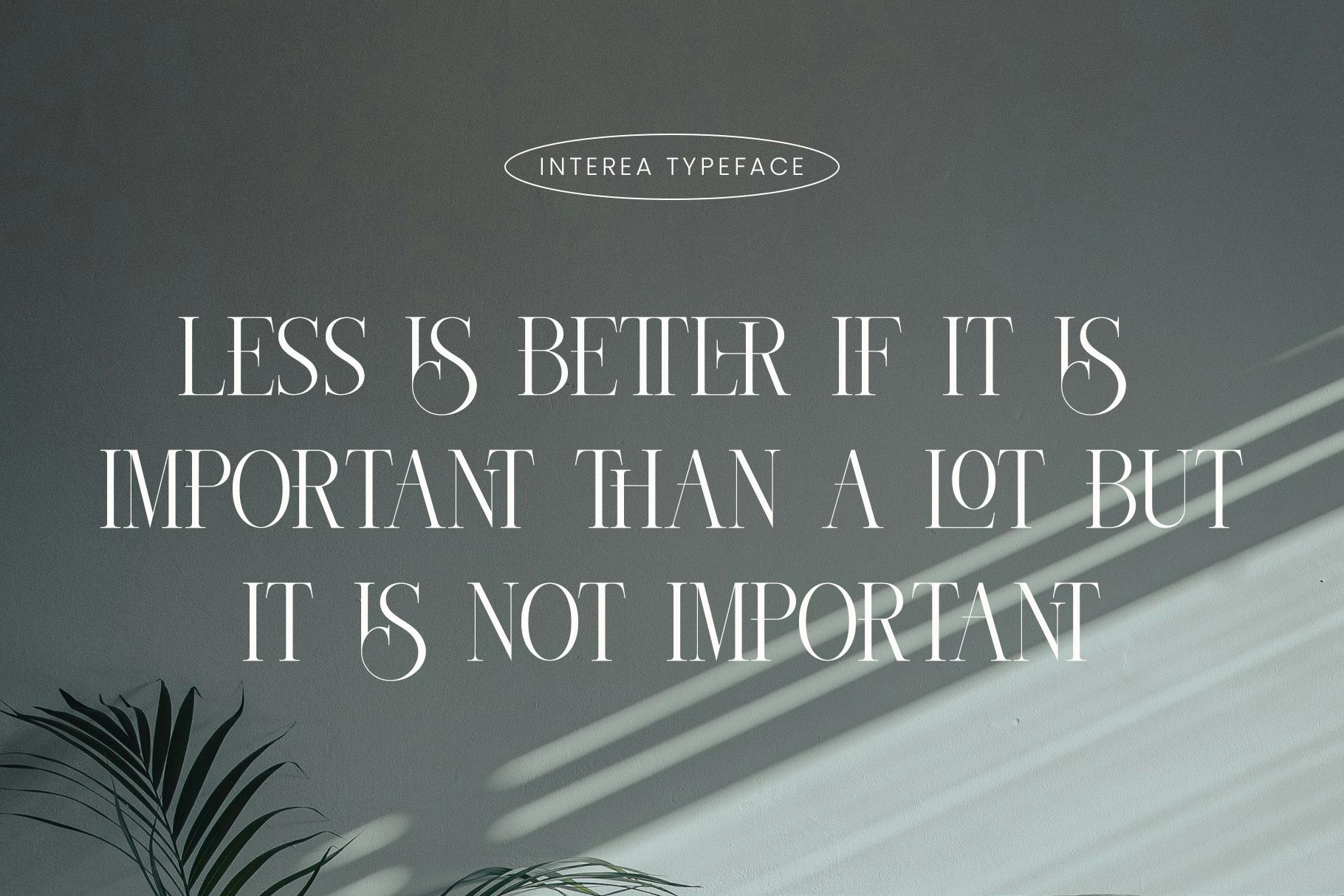 Interea A Luxury Serif Font