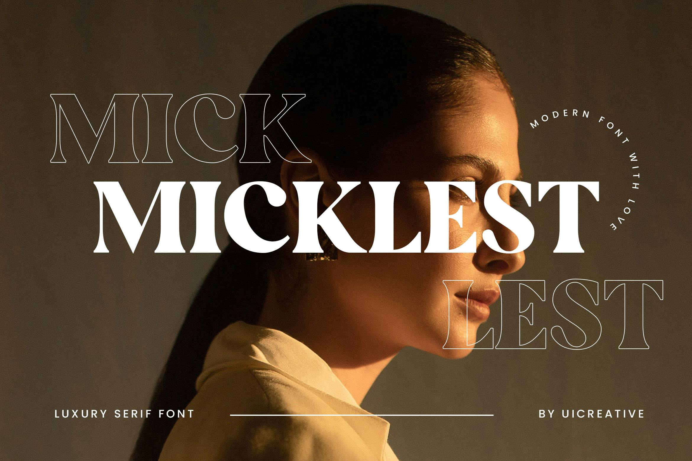 Micklest Luxury Serif Font