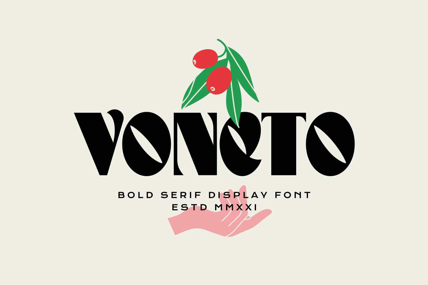 فونت مدرن Voneto
