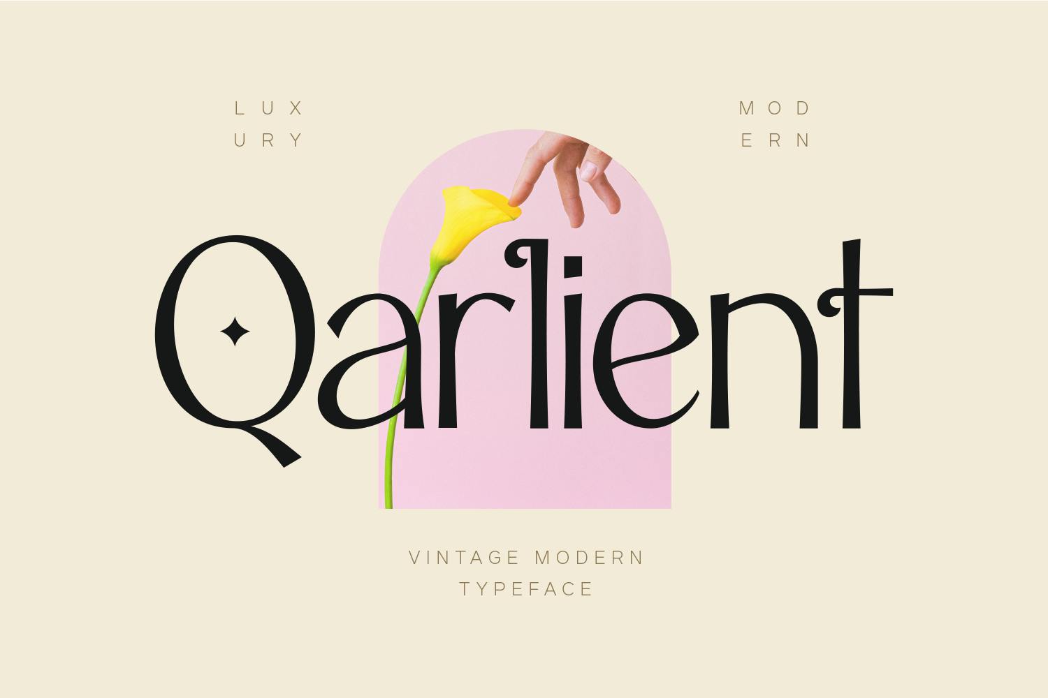 فونت نمایش لوکس Qarlient