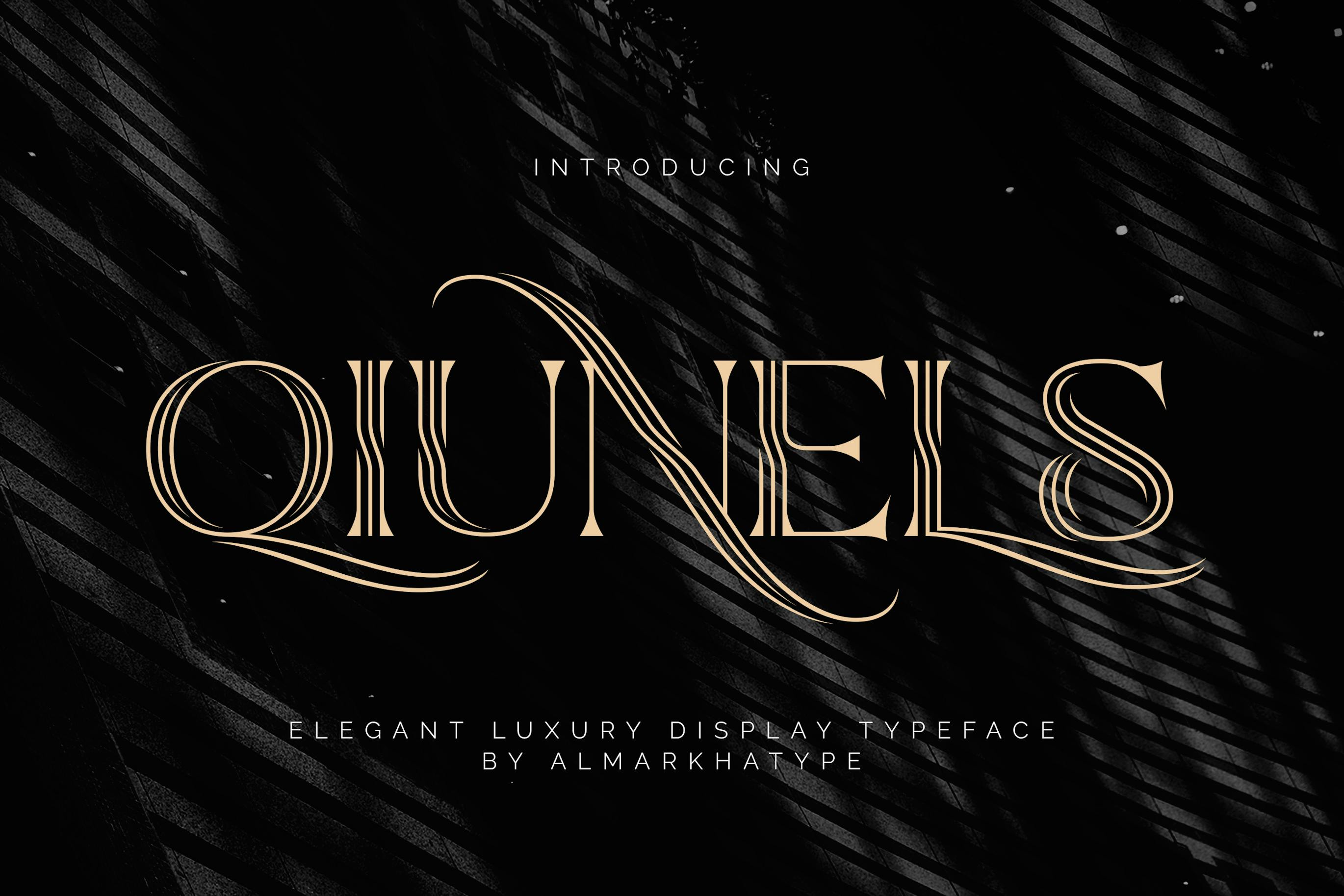 Qiunels Elegant Luxury Display Serif