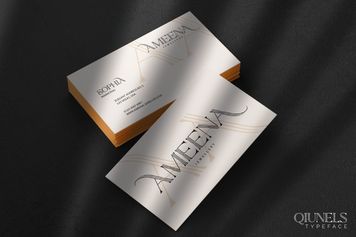 Qiunels Elegant Luxury Display Serif
