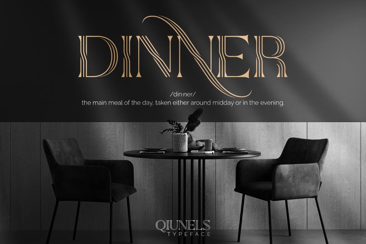 Qiunels Elegant Luxury Display Serif