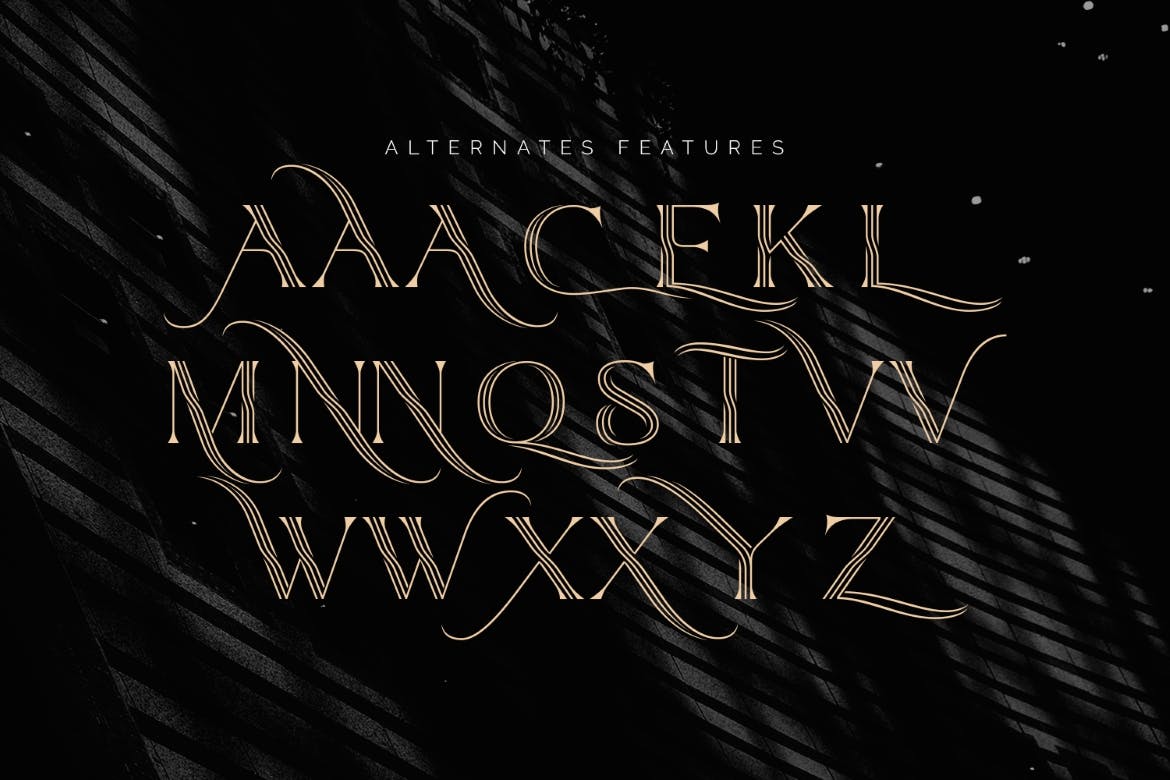 Qiunels Elegant Luxury Display Serif