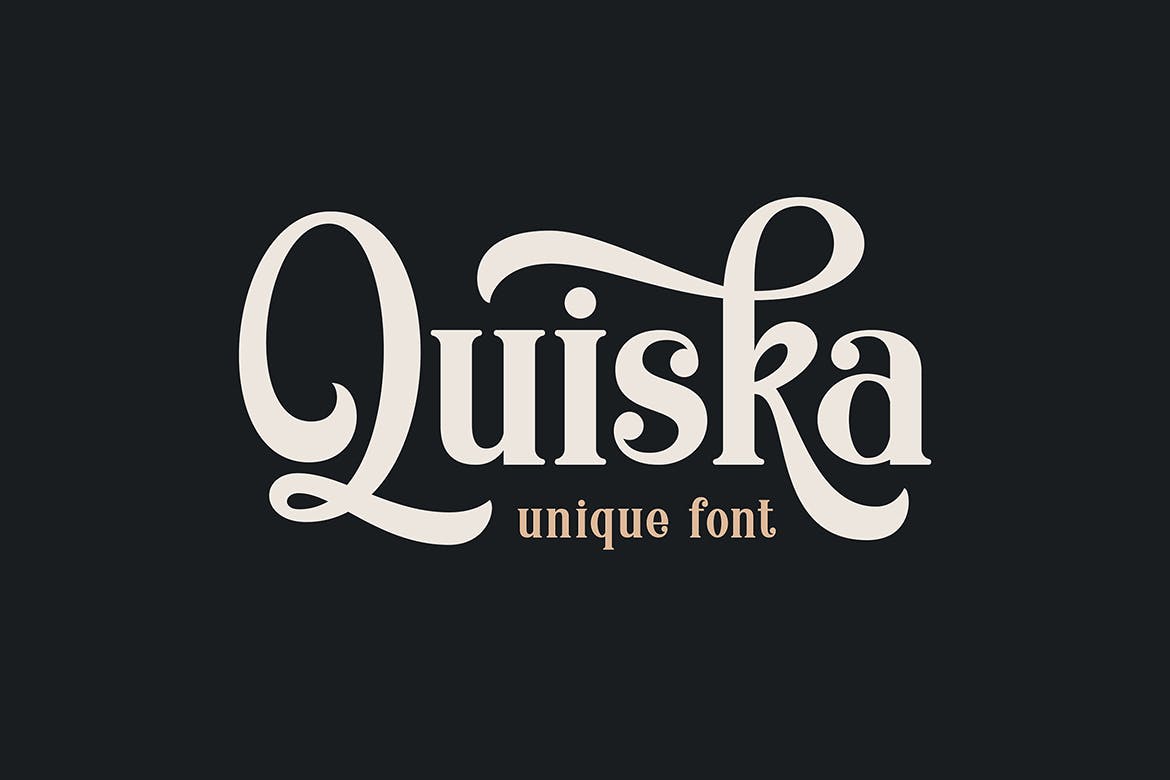 فونت های منحصر به فرد Quiska