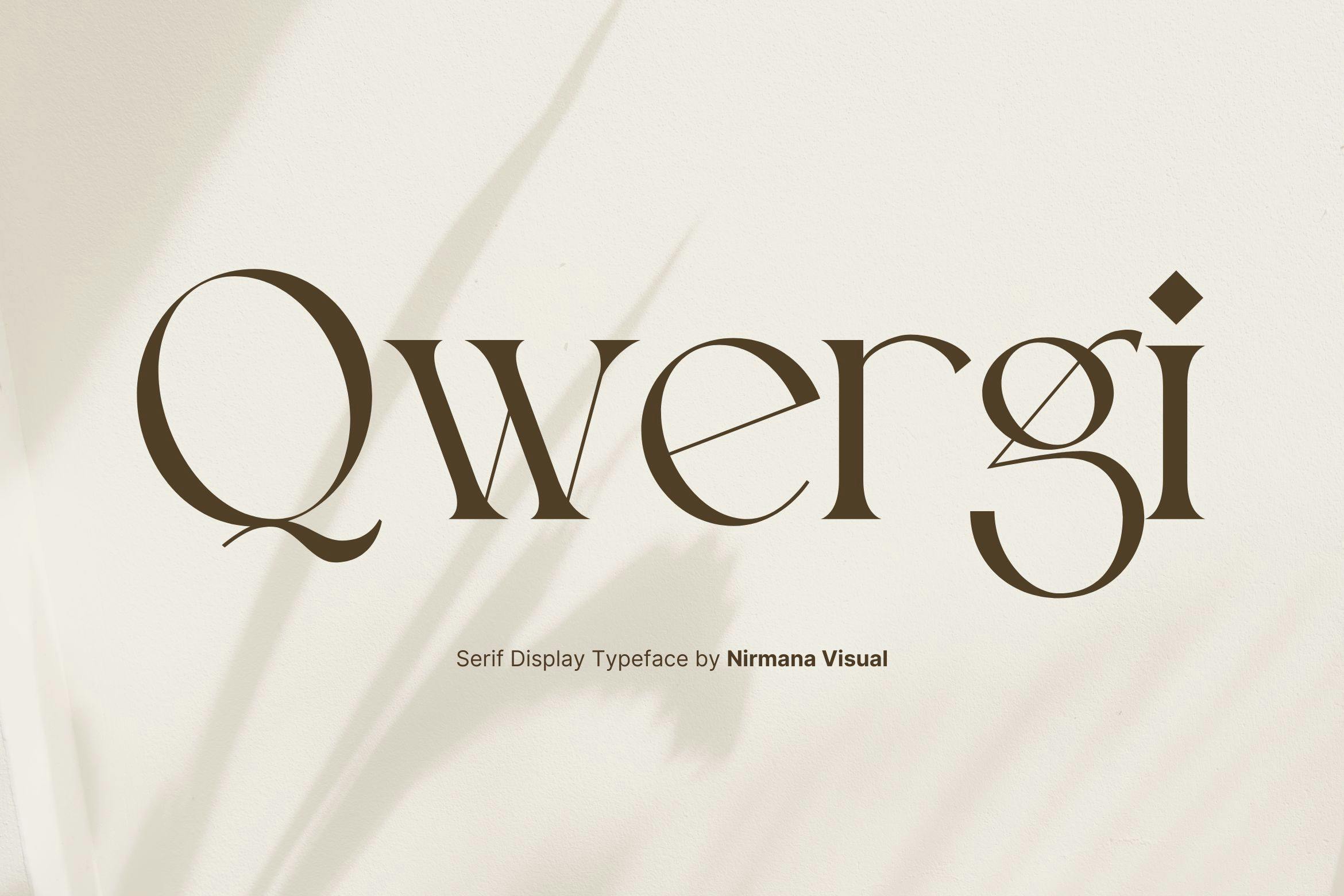 فونت لوگوی Qwergi