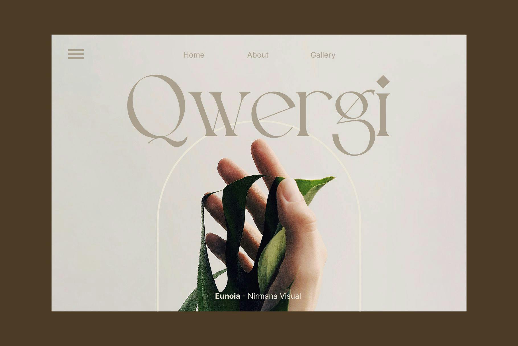 فونت لوگوی Qwergi