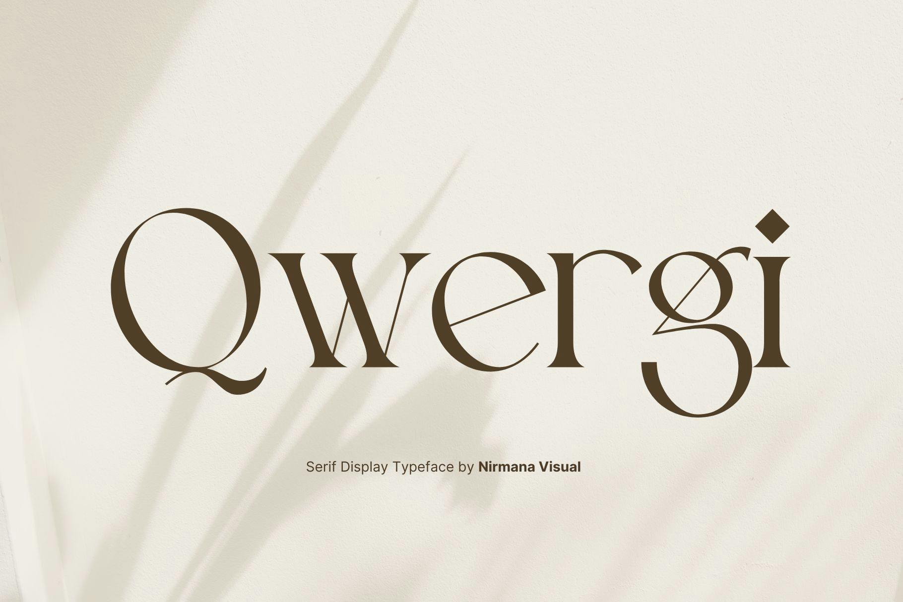 فونت لوگوی Qwergi