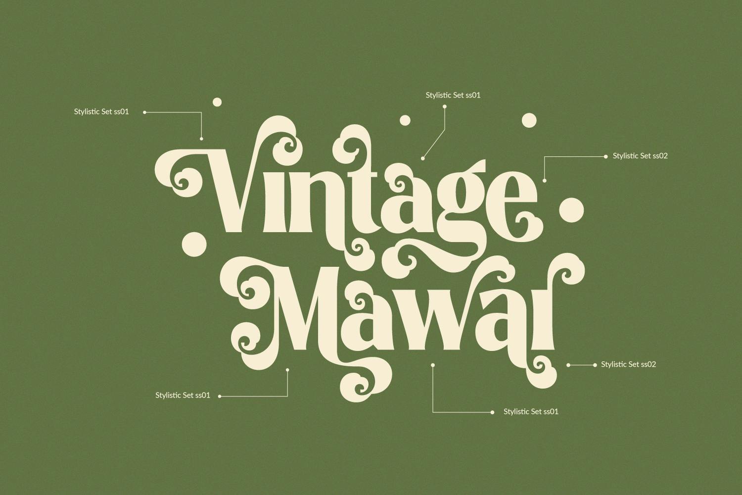 فونت ویکتوریایی True Sage Modern Vintage