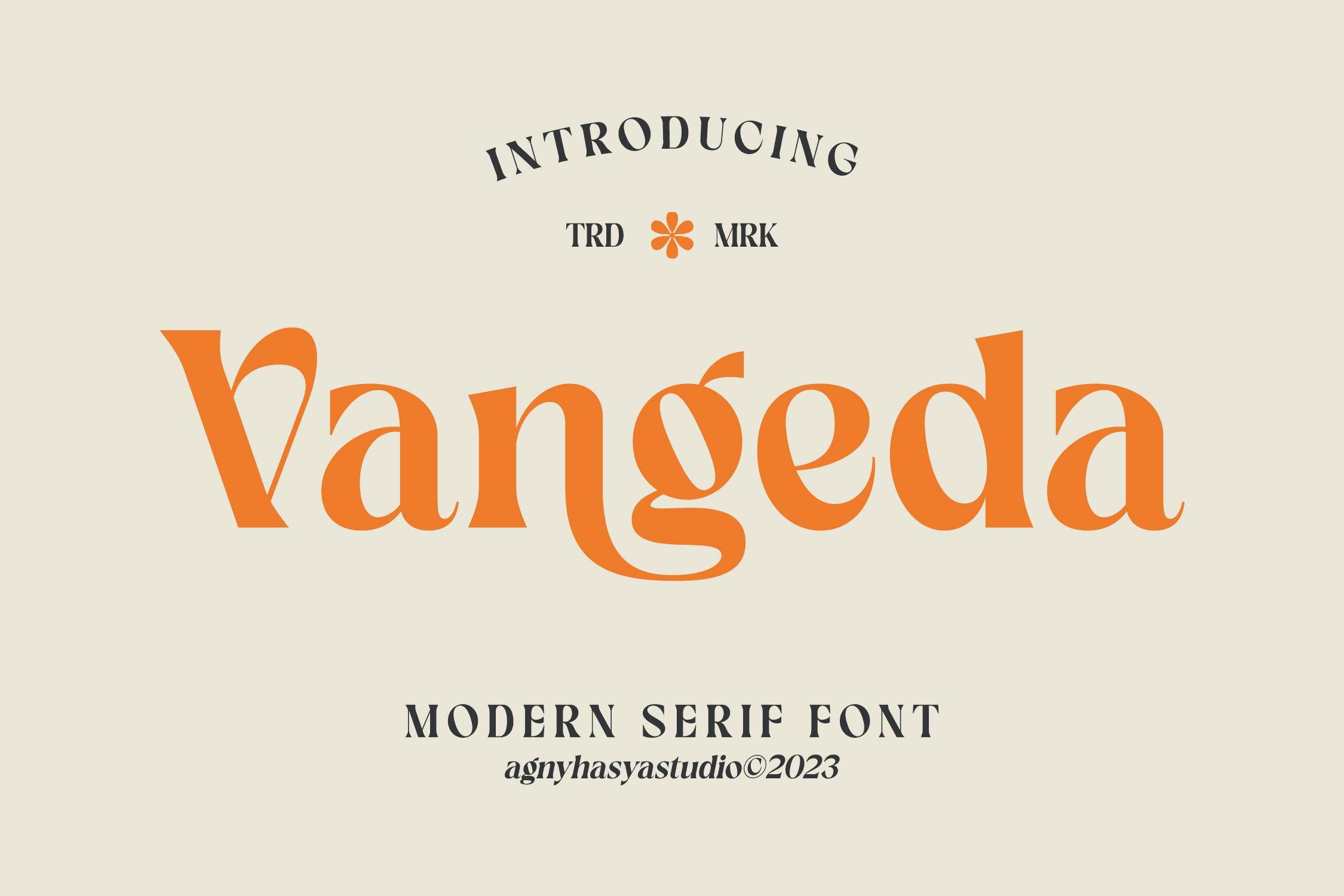 فونت Vangeda Modern Serif