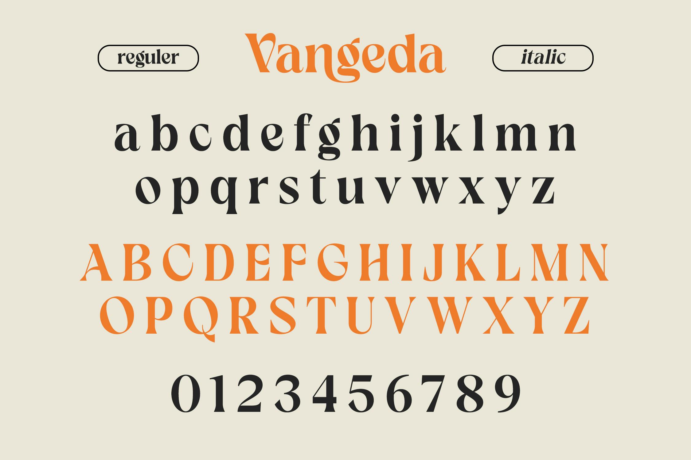 فونت Vangeda Modern Serif