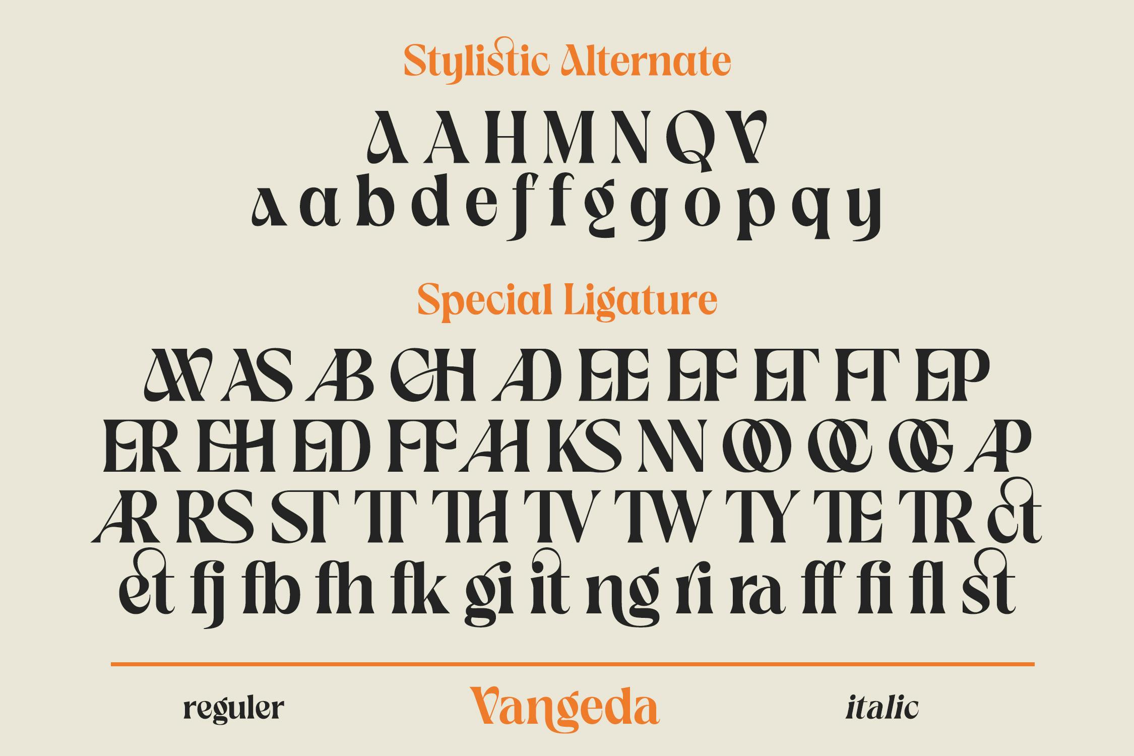 فونت Vangeda Modern Serif