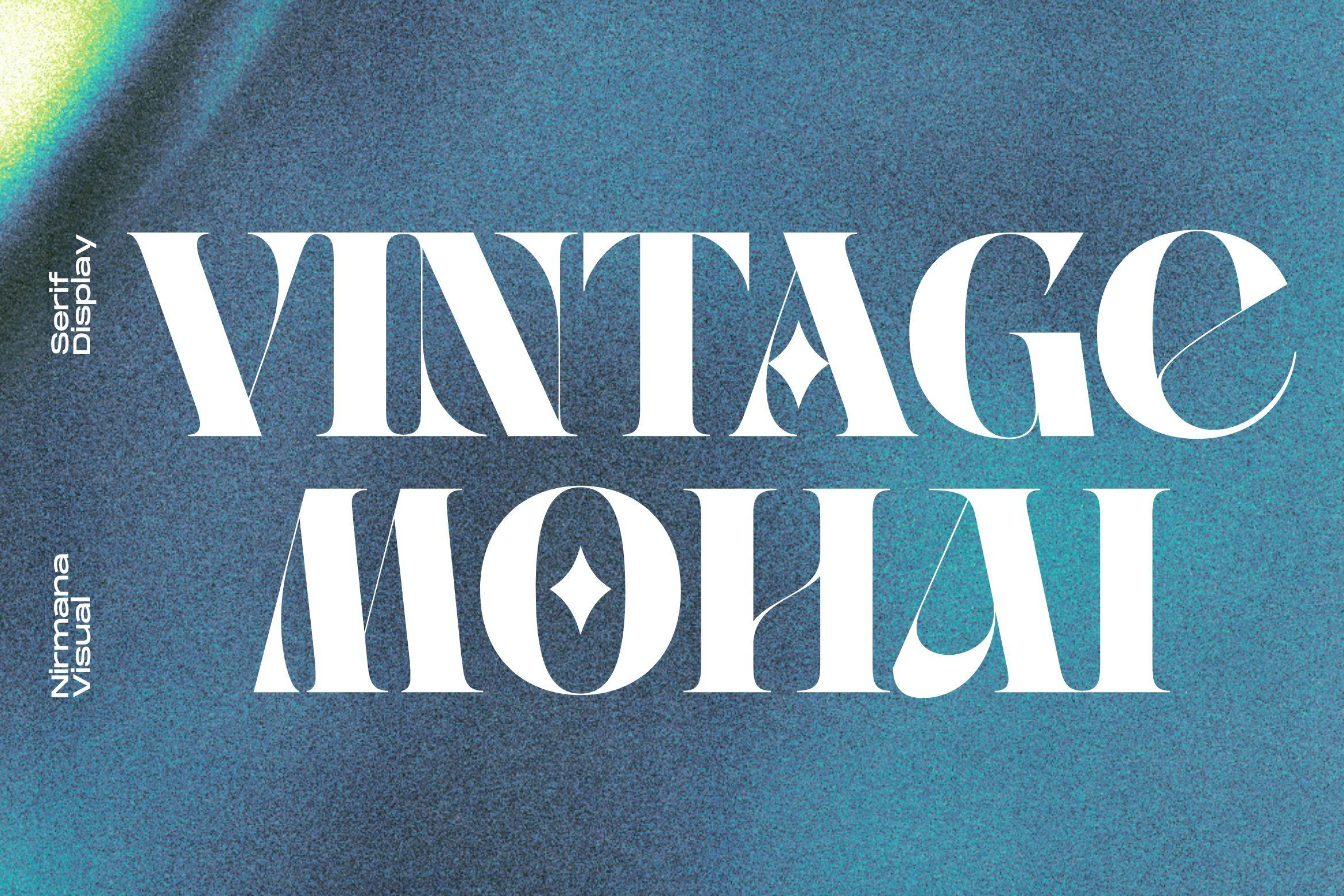 فونت لوگوی Vintage Mohai
