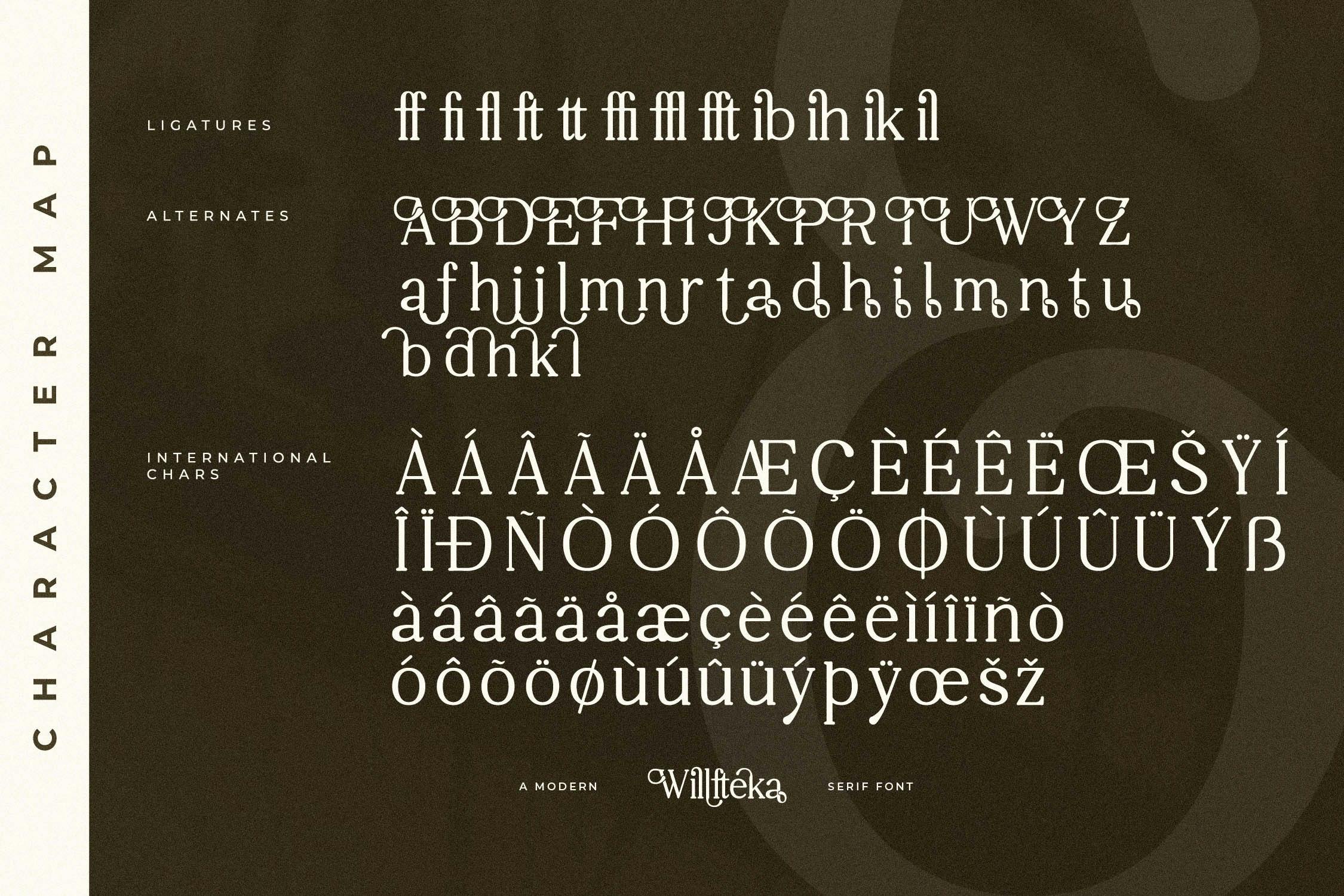 فونت Willfteka A Modern Serif