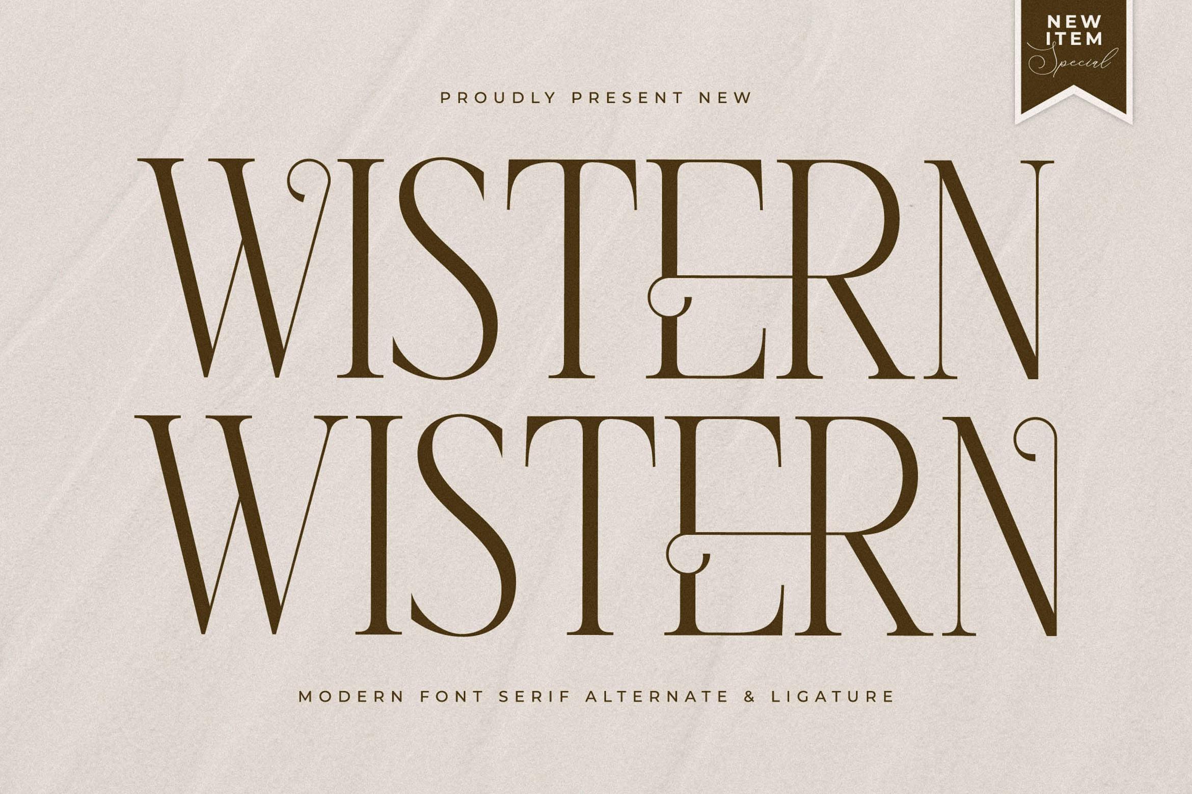 فونت Wistern Modern Serif