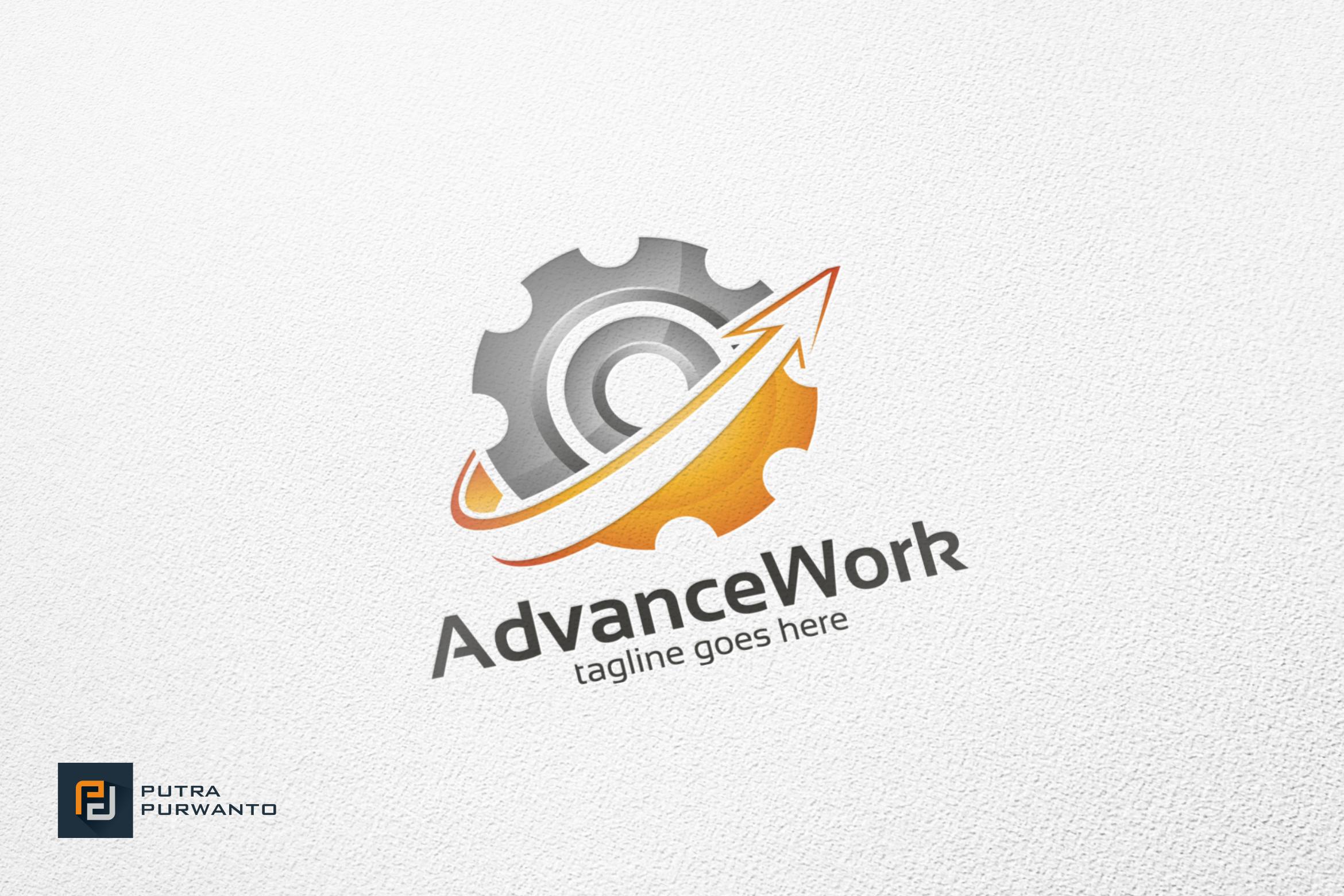 قالب لوگوی Advance Work