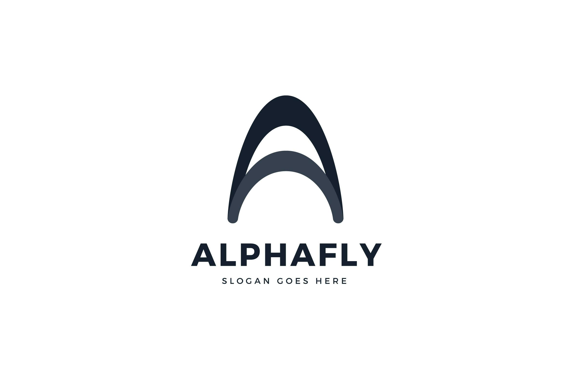 قالب لوگوی Alpha Fly A Letter