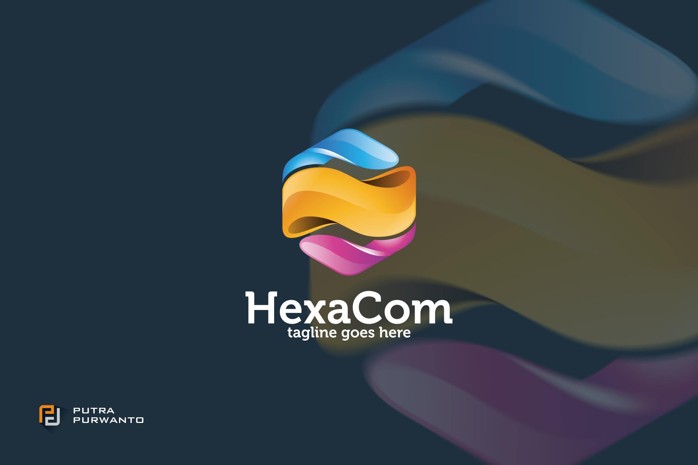 قالب لوگوی HexaCom