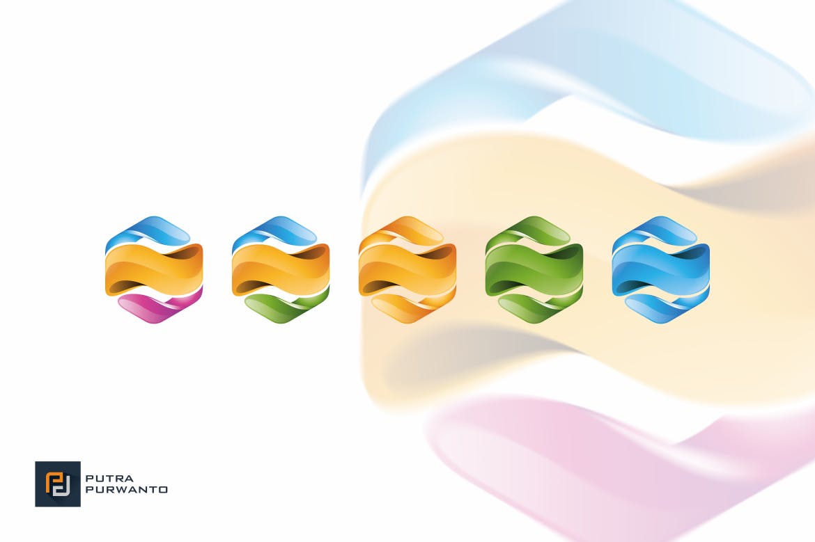 قالب لوگوی HexaCom
