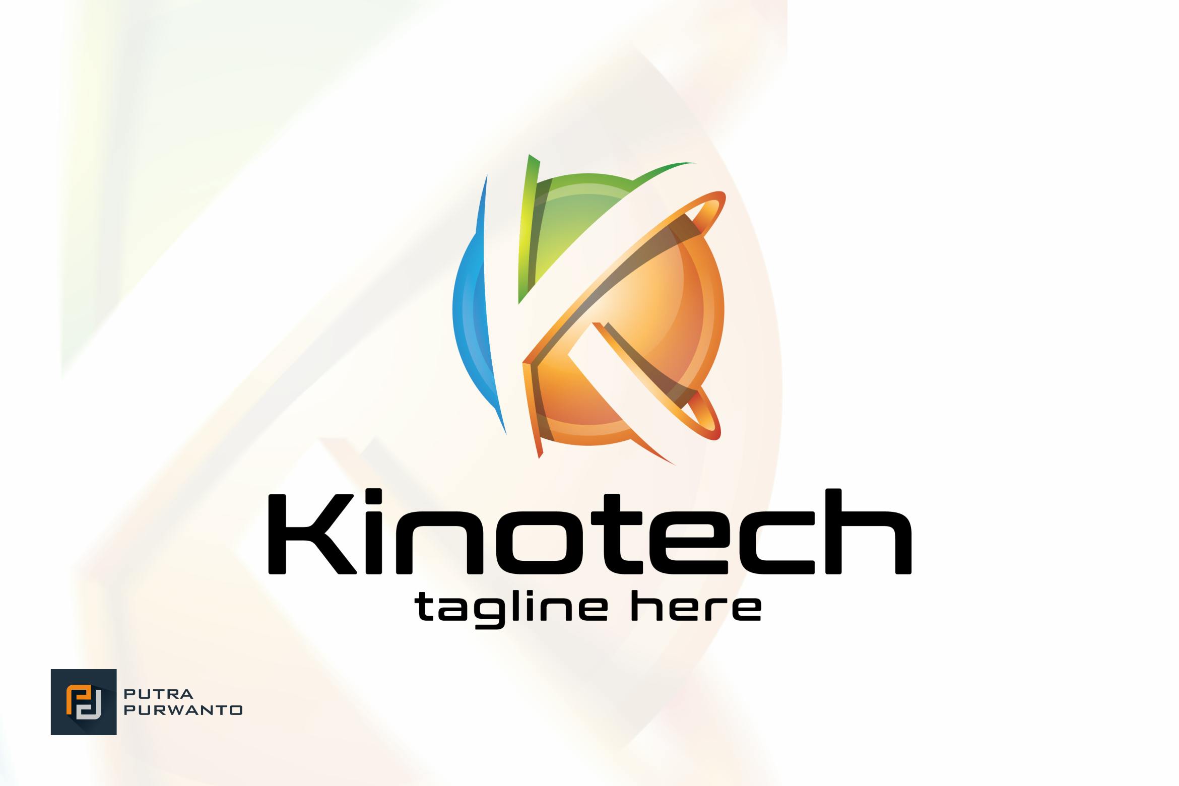 قالب لوگوی نامه K Kinotech
