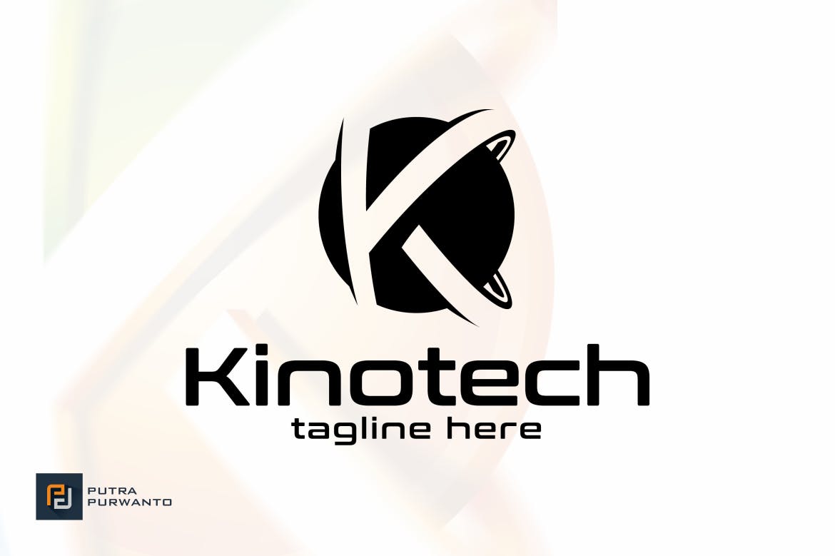 قالب لوگوی نامه K Kinotech
