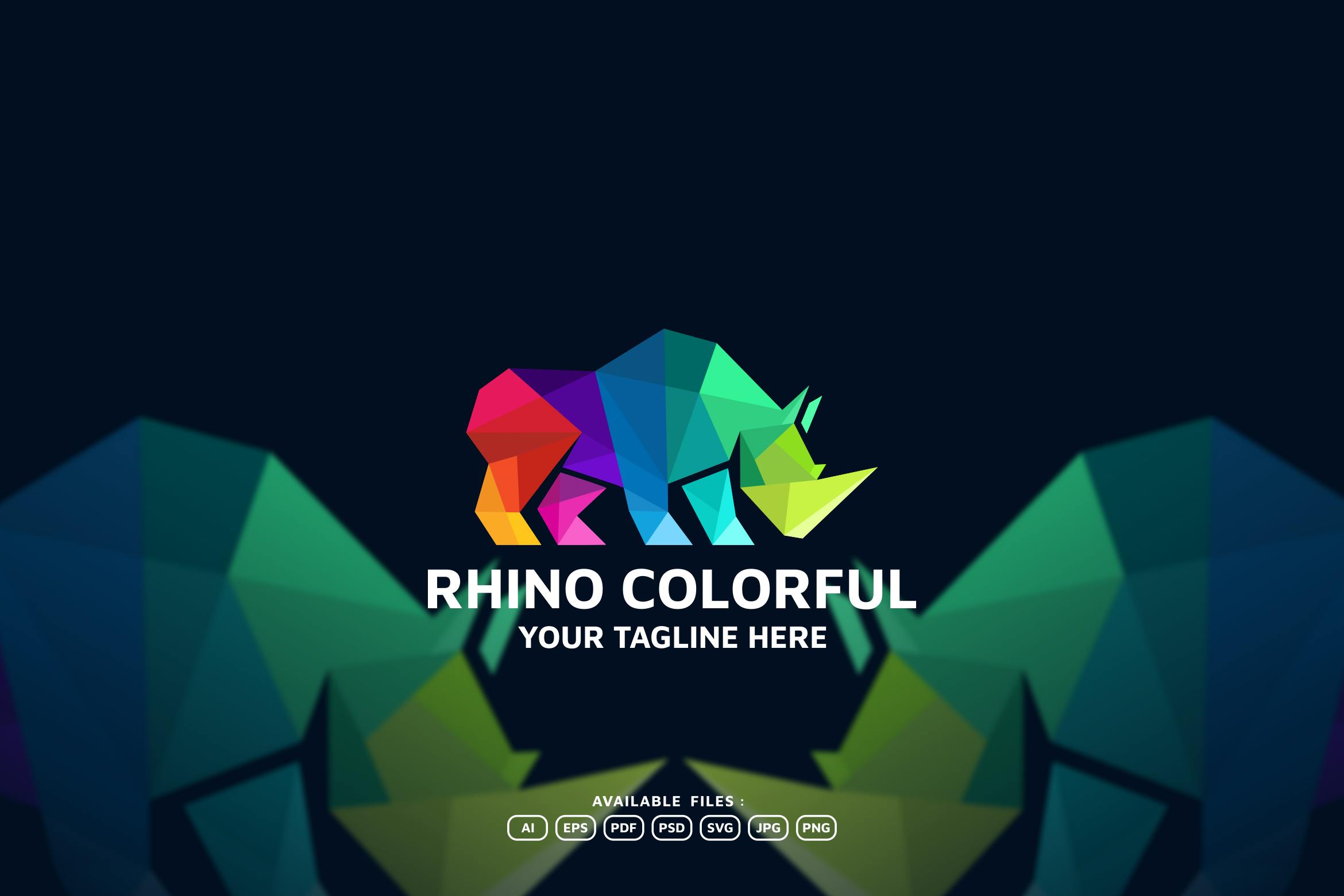 الگوی آرم هندسی RHINO