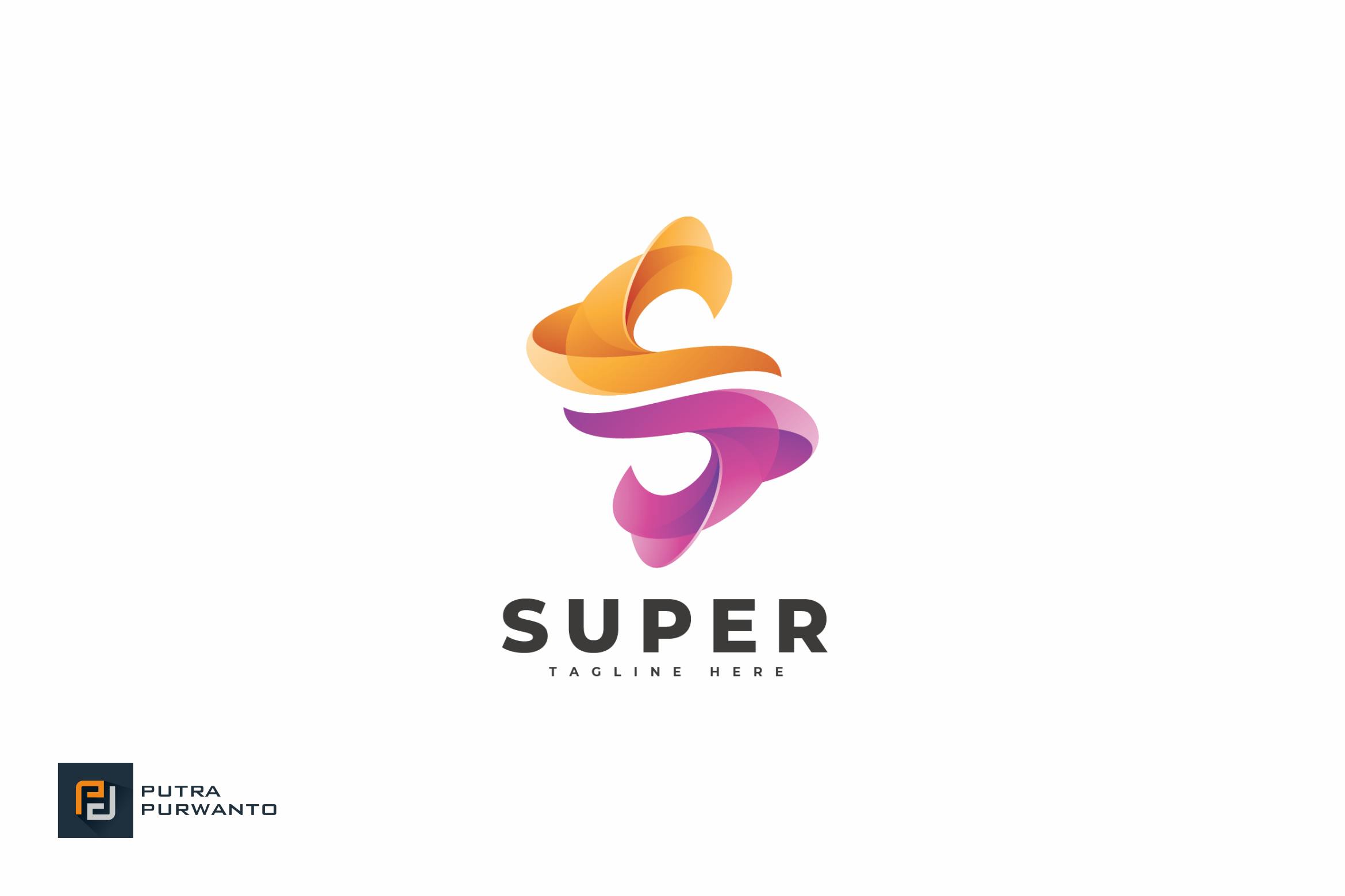 قالب لوگوی Super Letter S